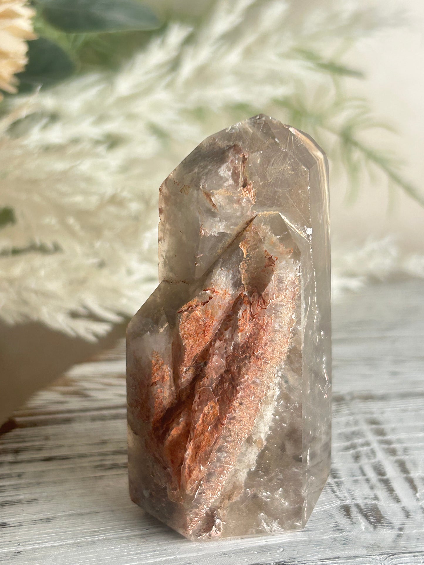 Rutilated Quartz Tower – Angel Hair Rutile - Gold Threads - Semi Polished