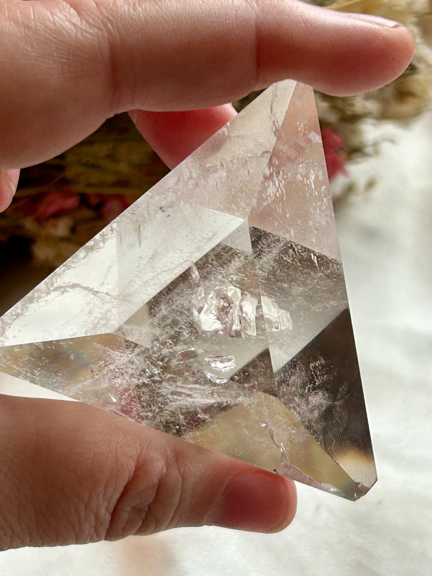 Clear Quartz triangle