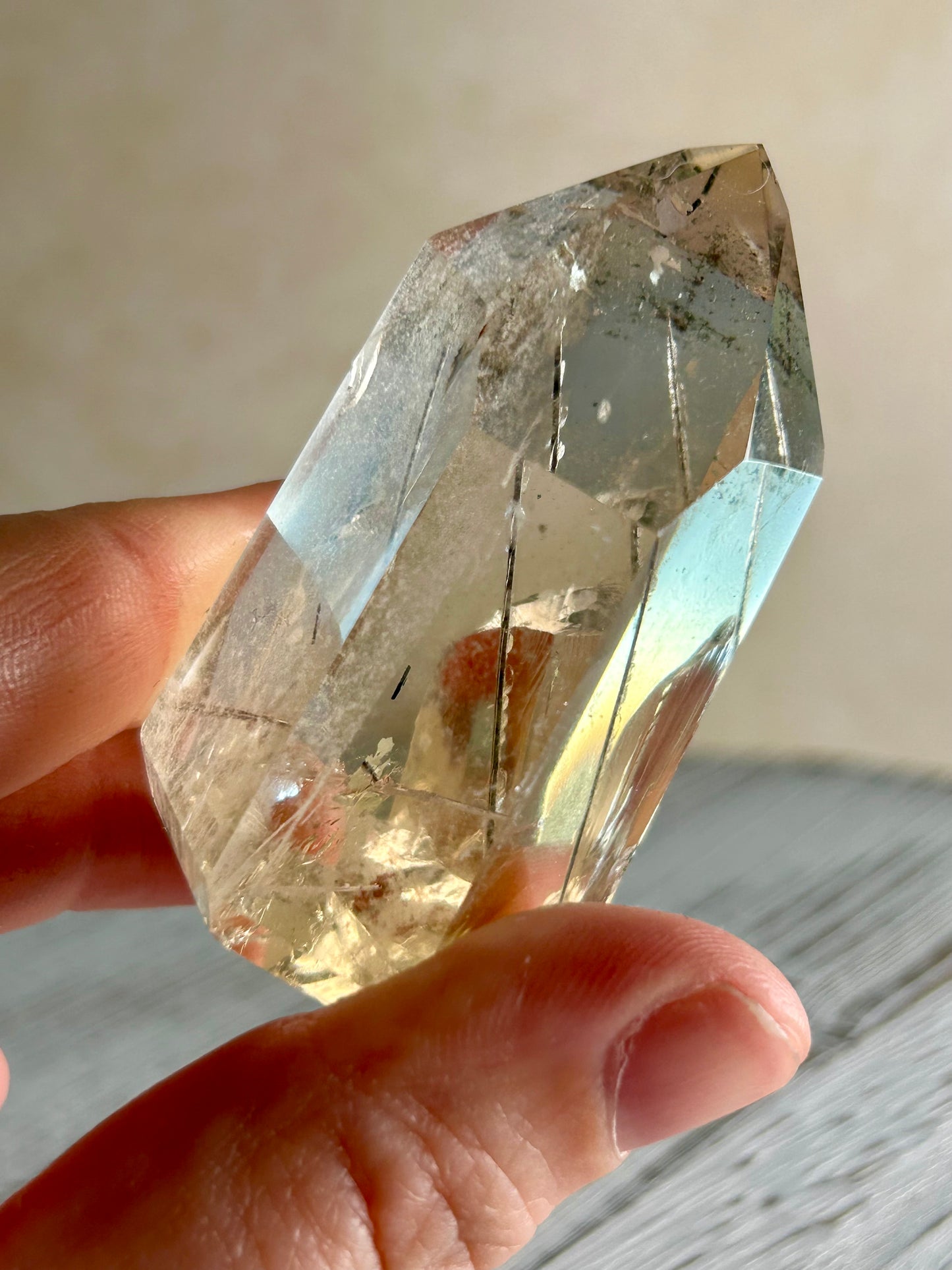 Citrine Rutile Tower – Golden Threads of Light