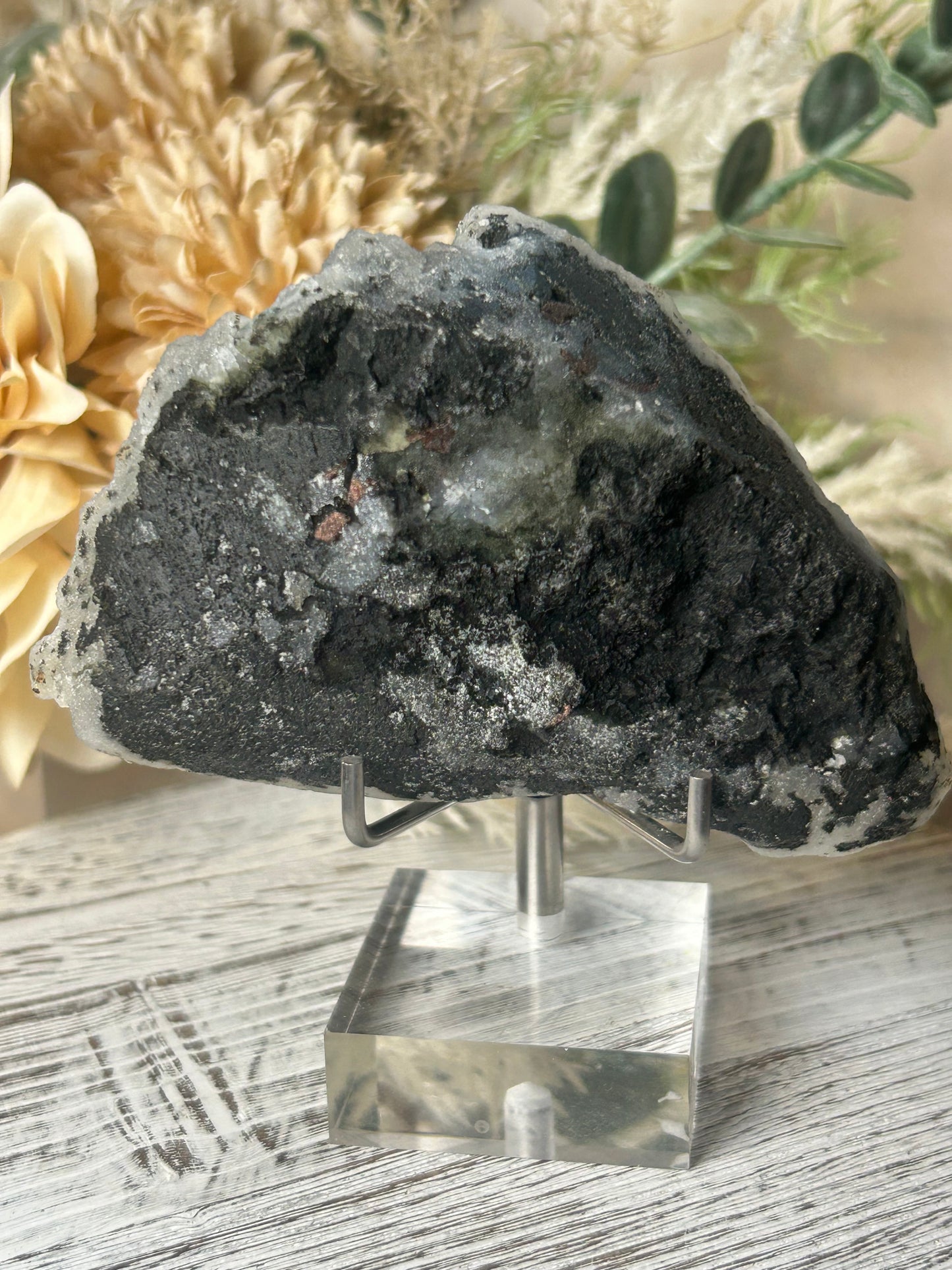 Grey Chalcedony Cluster – Grey Botryoidal Formation