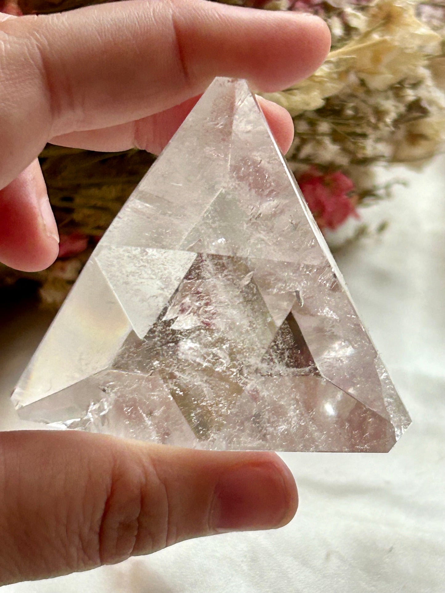 Clear Quartz triangle