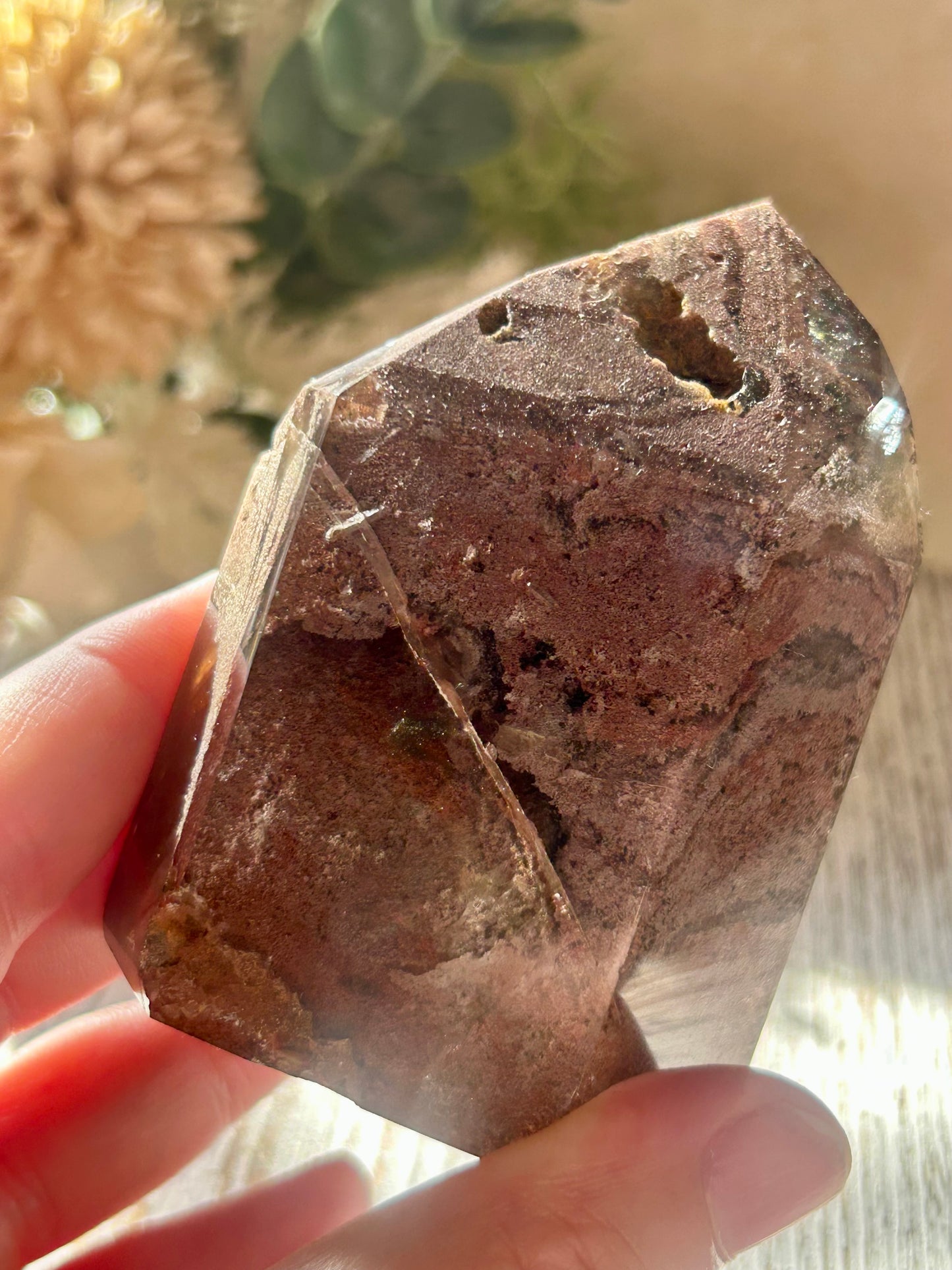 Inclusion Quartz Tower | Natural Quartz with Mineral Inclusions
