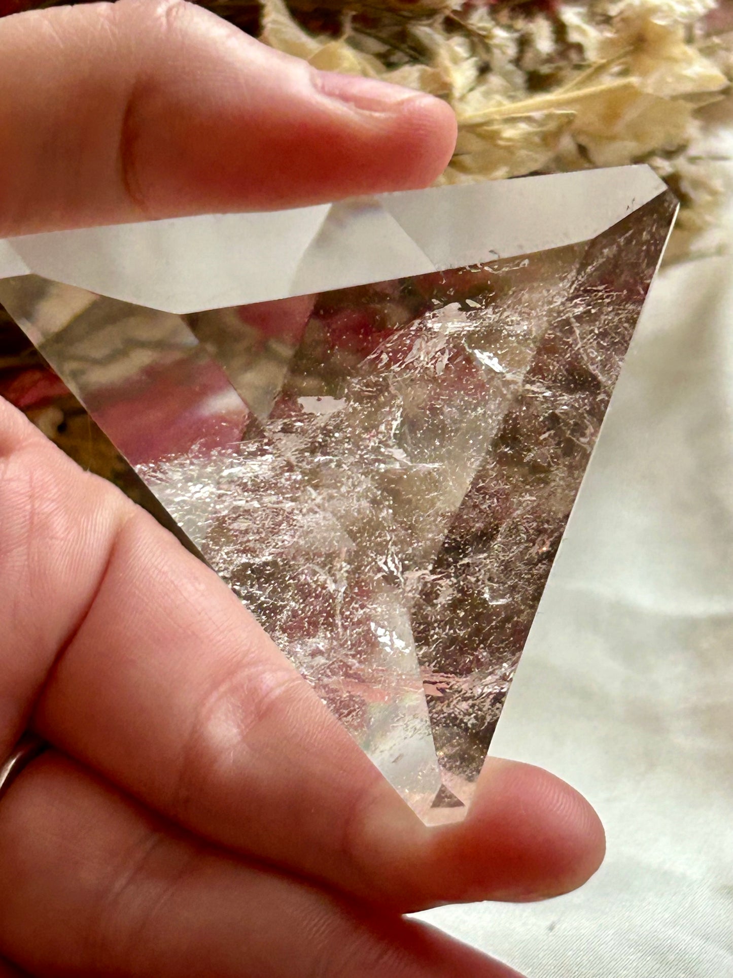 Clear Quartz triangle