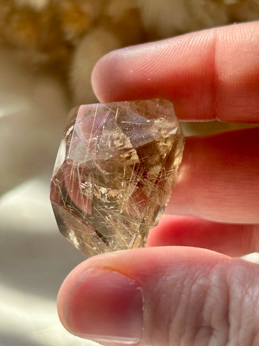 Semi polished Rutile freeform