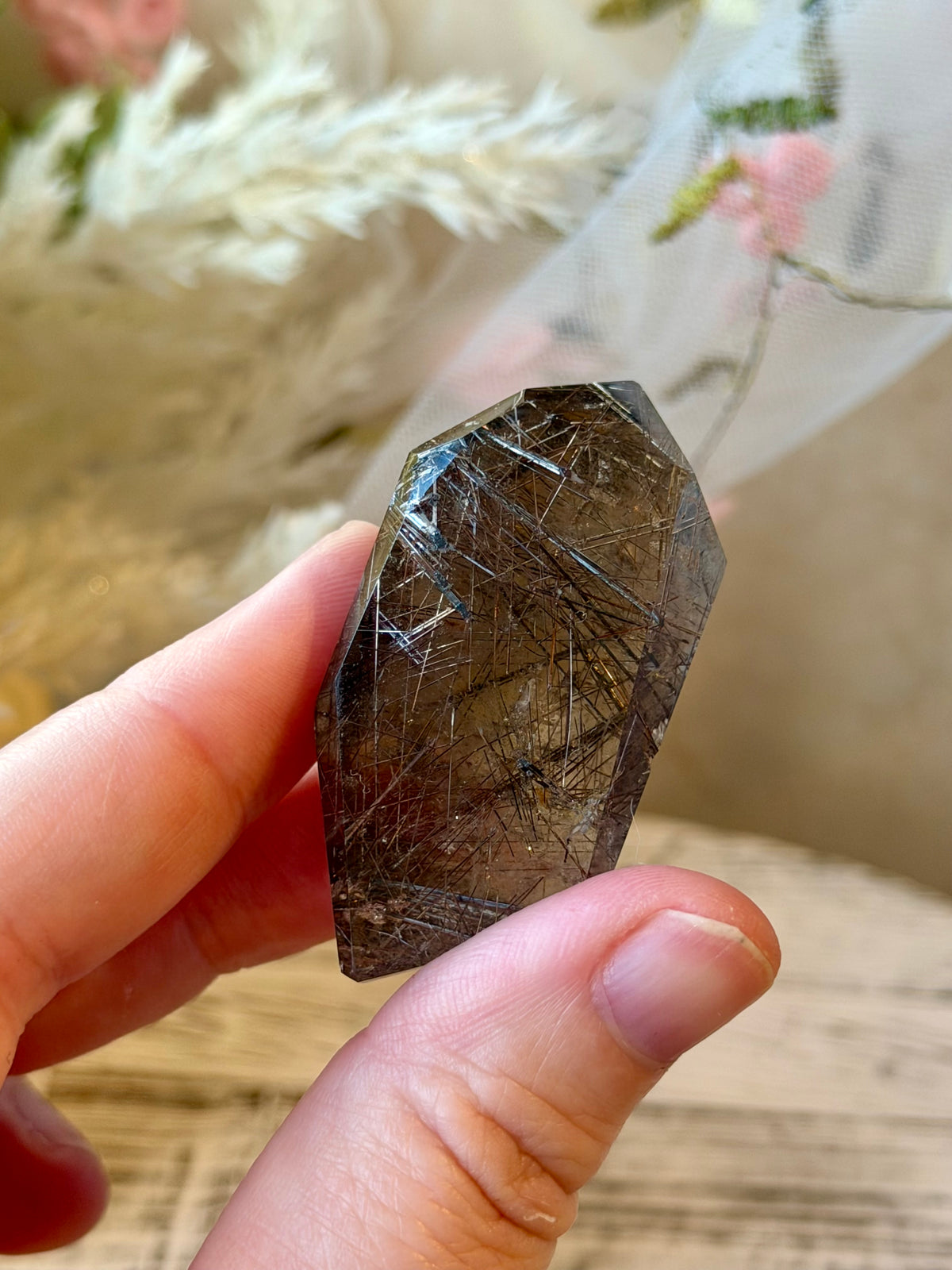 High Grade Rutilated Quartz | Natural Rutile Crystal DT