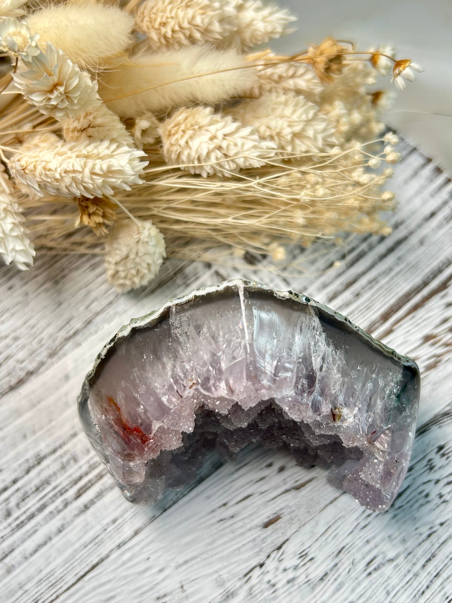 Lilac Sugar Amethyst Heart