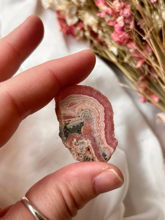 Rhodochrosite slice