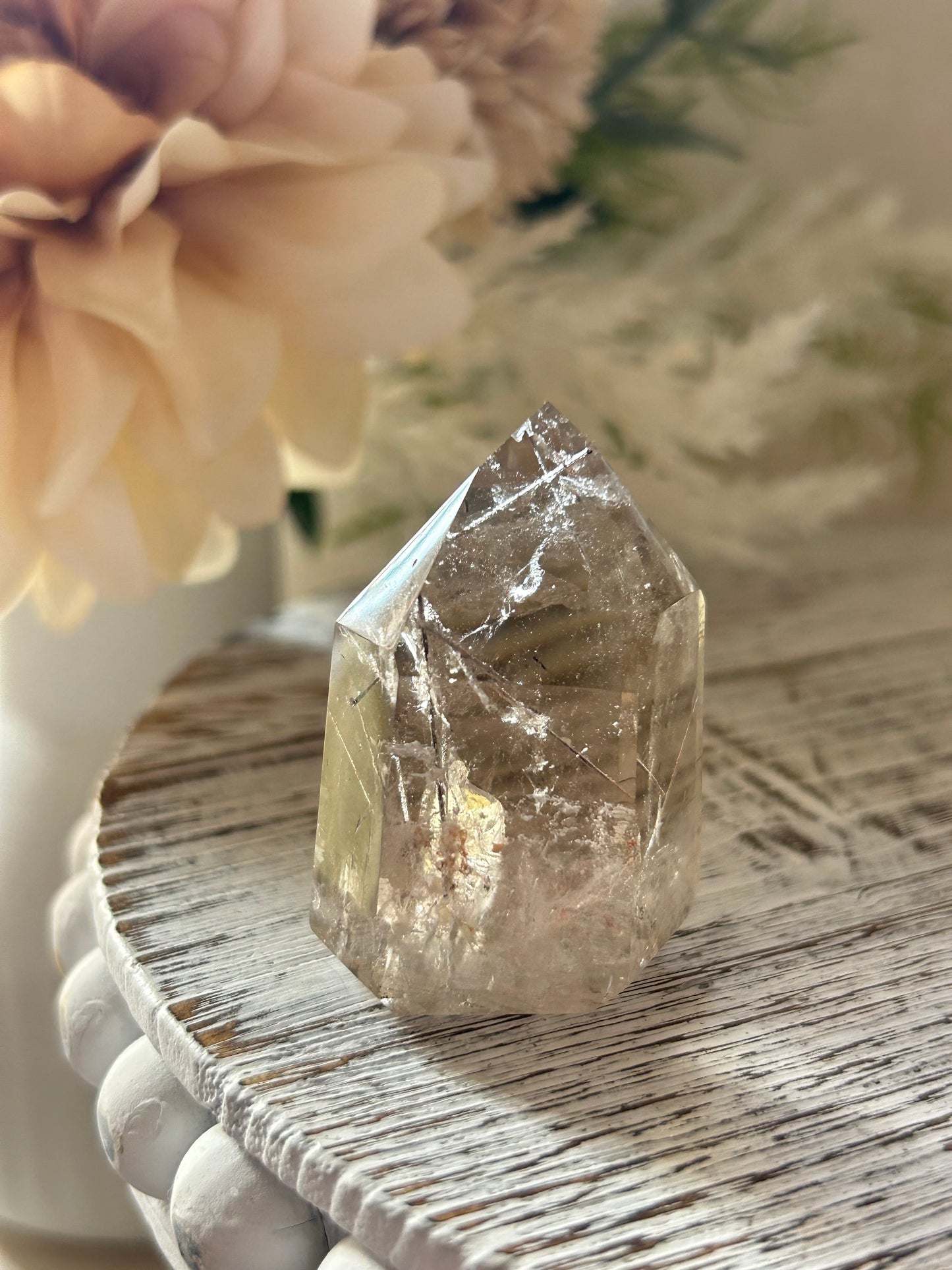 Citrine Rutile Tower – Golden Threads of Light