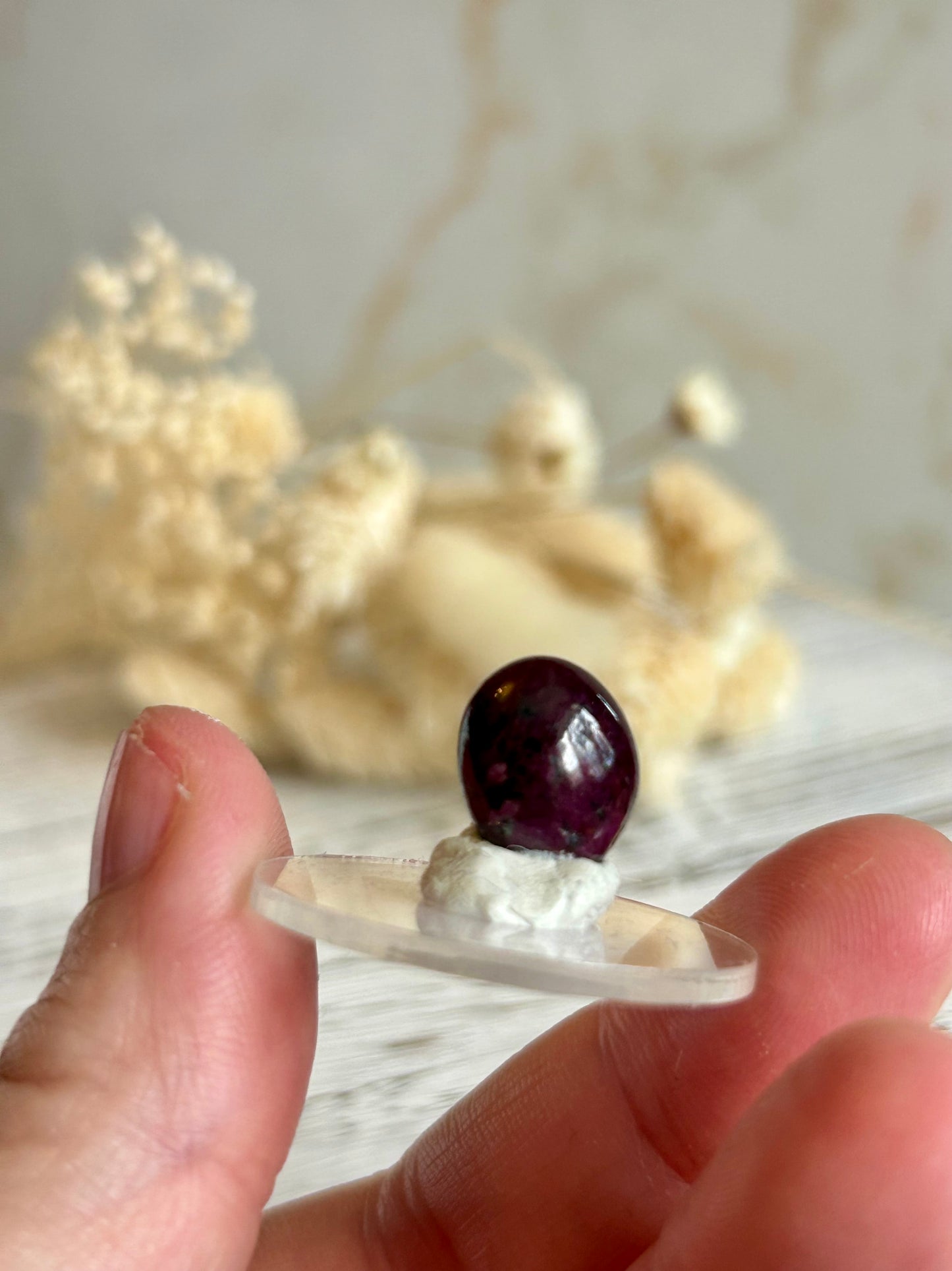 Natural Ruby Cabochon – Vitality, Courage & Heart Energy