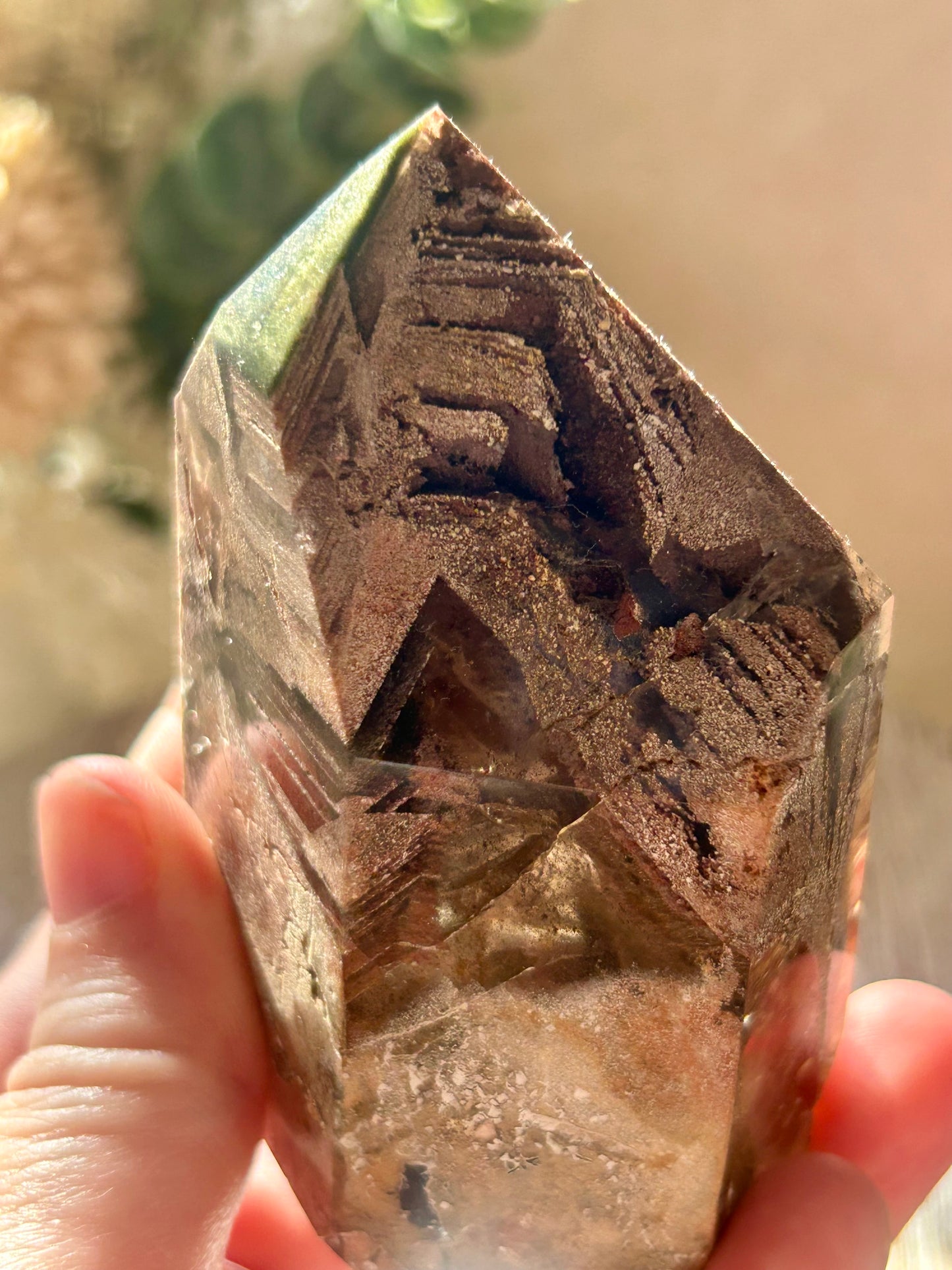 Inclusion Quartz Tower | Natural Quartz with Mineral Inclusions