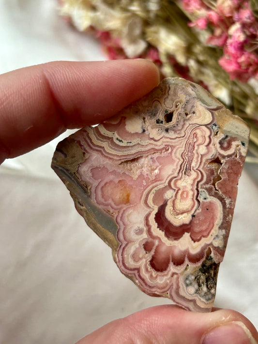 Rhodochrosite slice