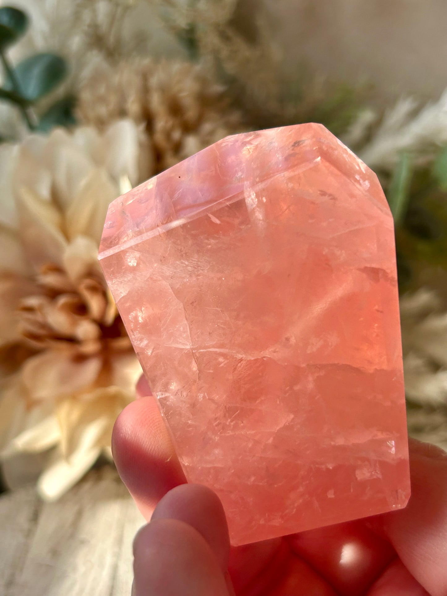 High Grade Bubblegum Pink Rose Quartz Freeform