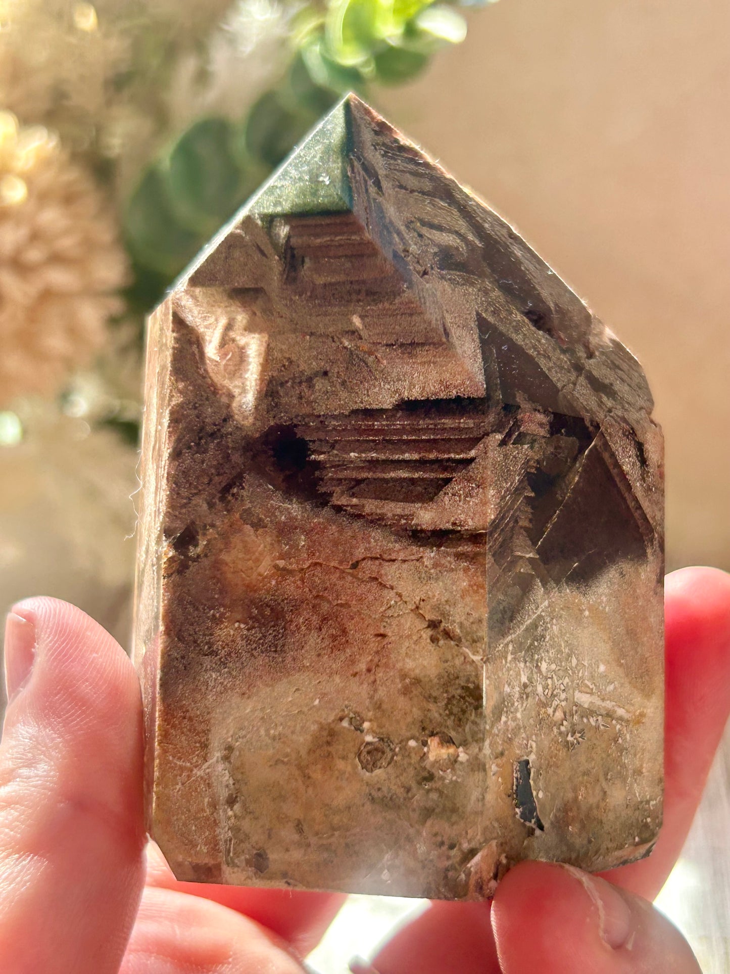 Inclusion Quartz Tower | Natural Quartz with Mineral Inclusions
