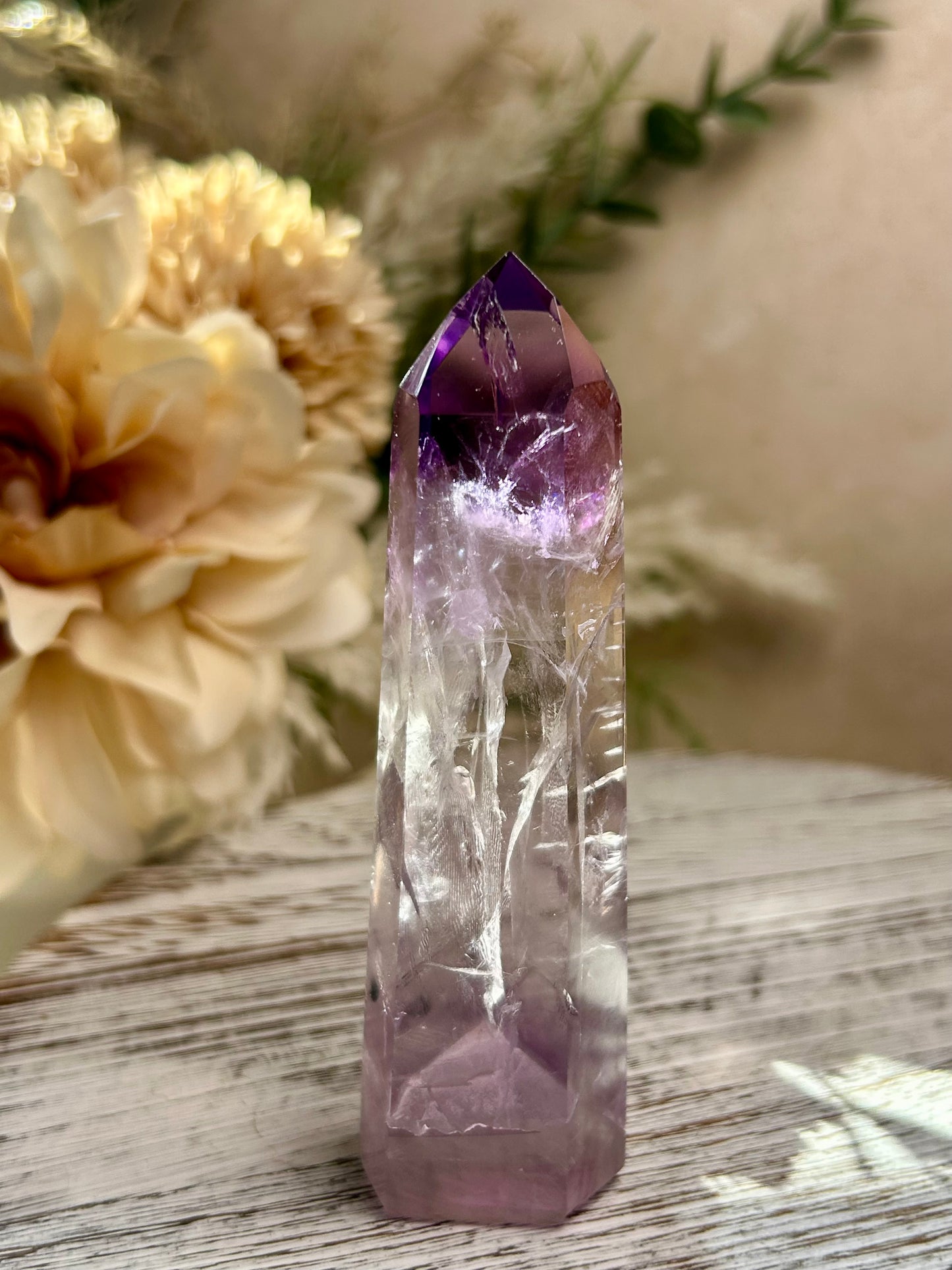 Royal Amethyst Towers — Polished Points — Phantom Inclusion