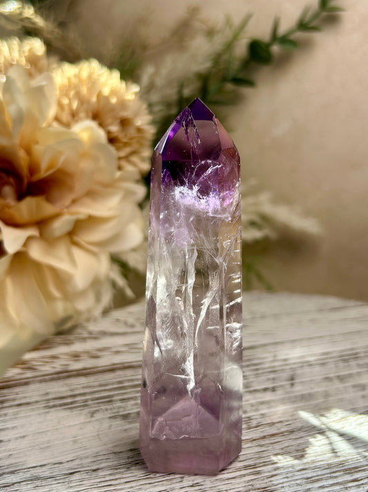 Royal Amethyst Towers — Polished Points — Phantom Inclusion