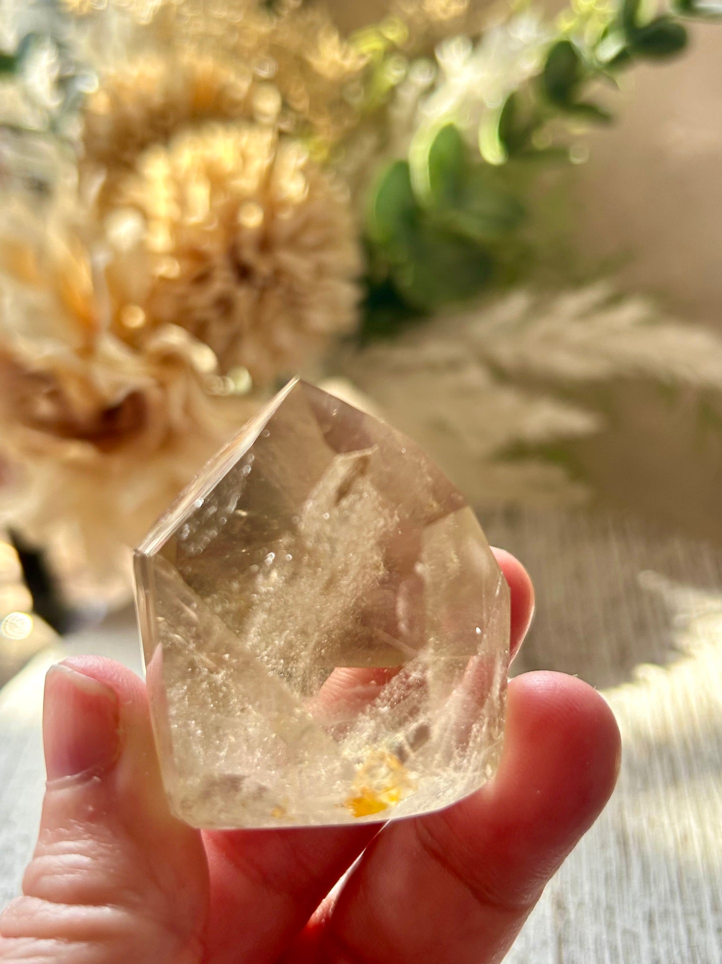 Citrine Tower – Golden  Point with Wispy Inclusions