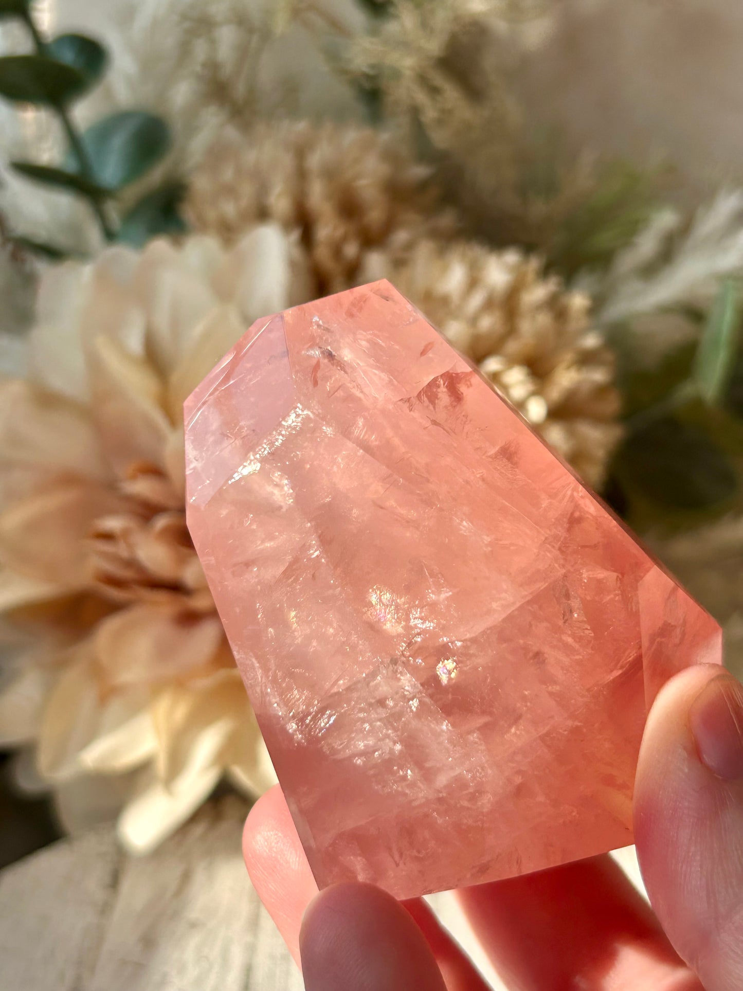 High Grade Bubblegum Pink Rose Quartz Freeform
