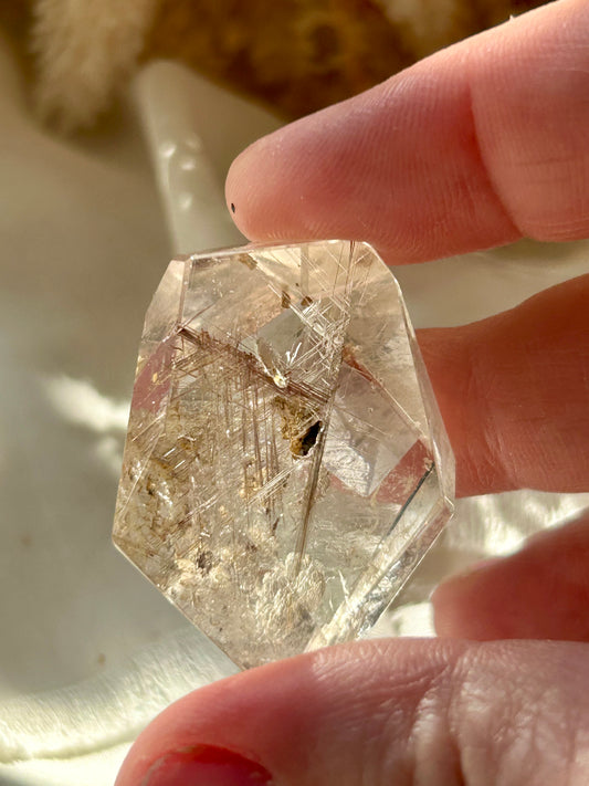 Semi polished Rutile freeform