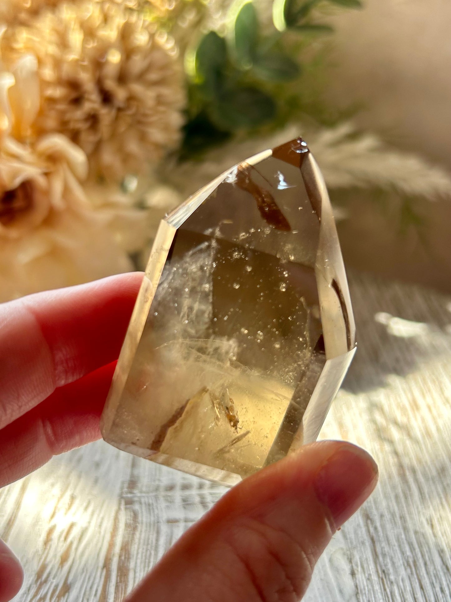 Citrine Tower – Golden  Point with Wispy Inclusions