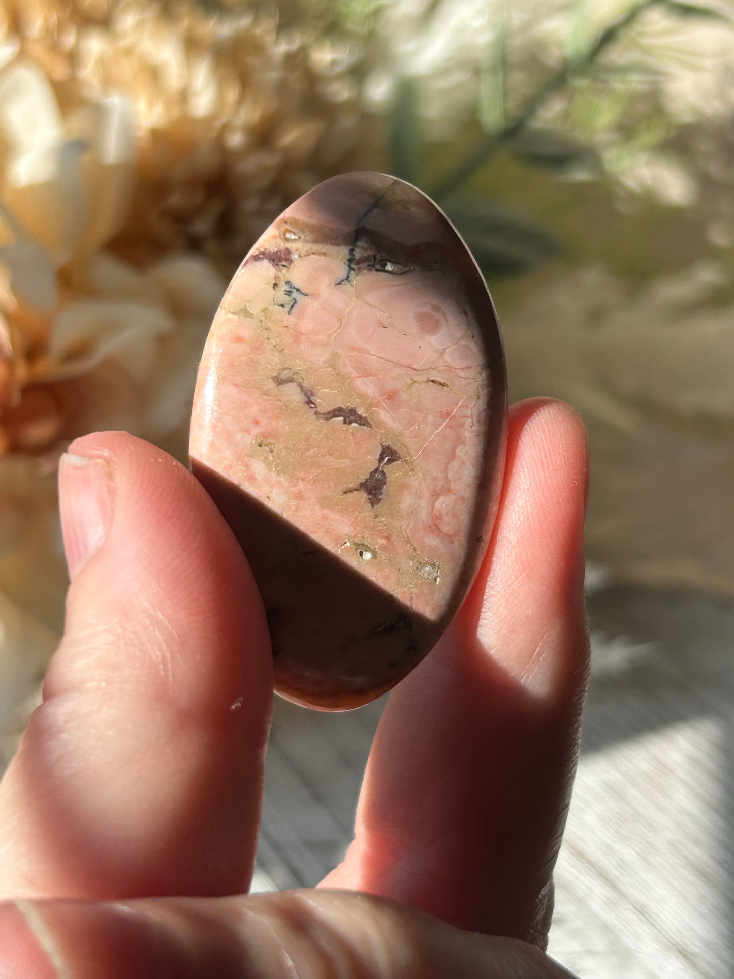 Pink Australian Opal Palm Stone
