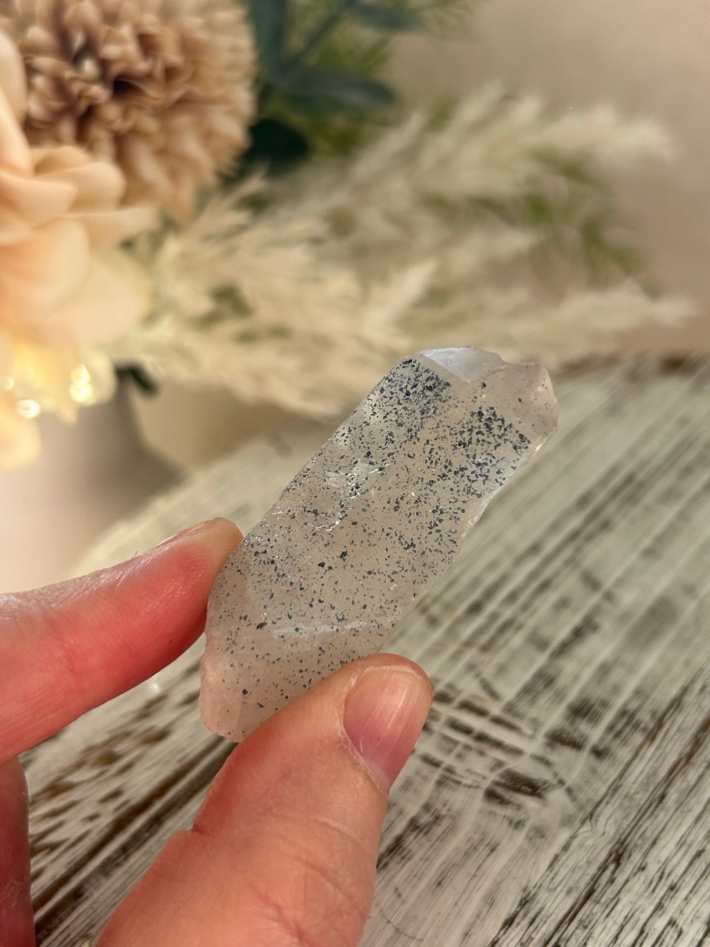 Anatase / Hematite Included Quartz Point