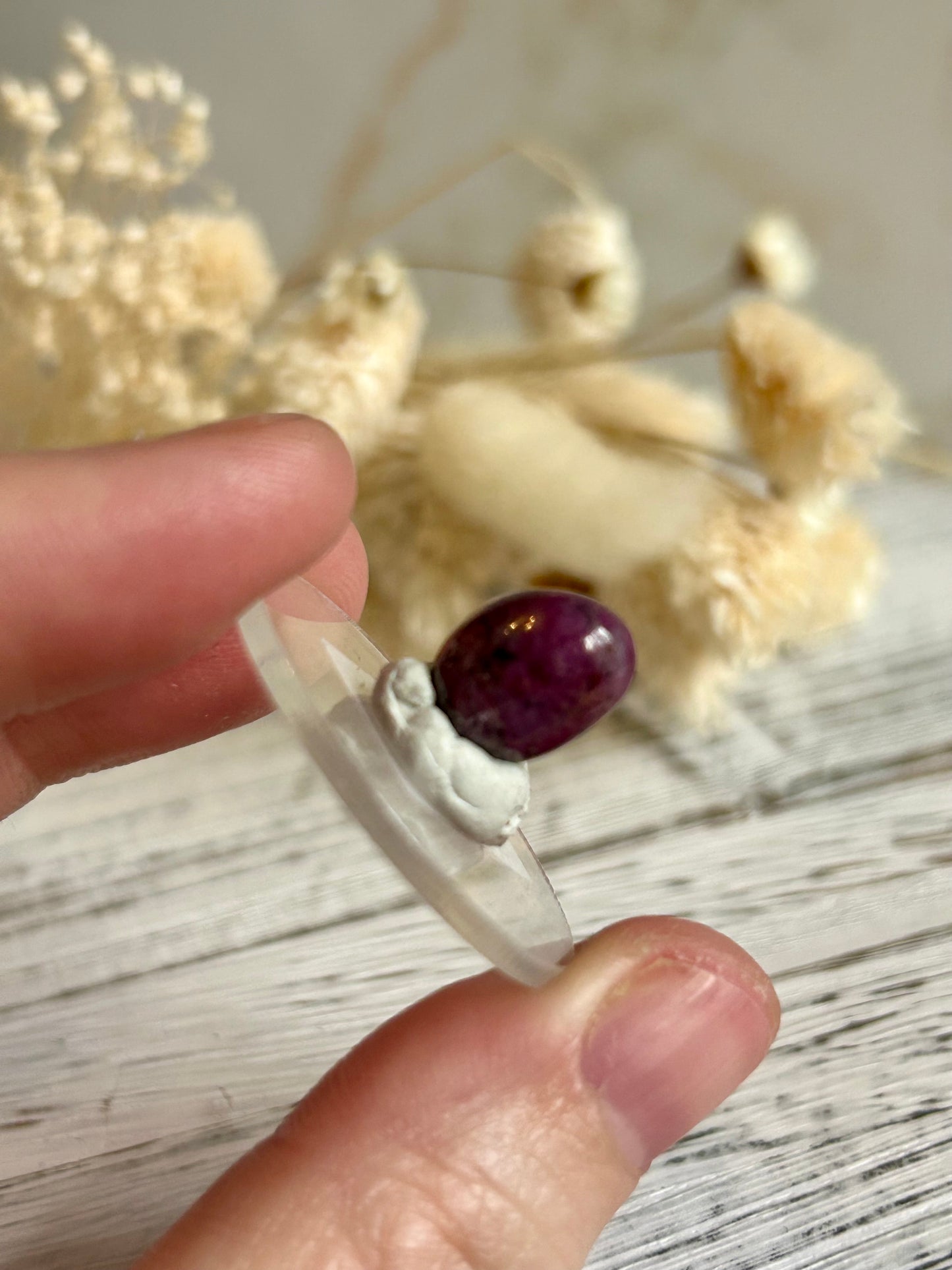 Natural Ruby Cabochon – Vitality, Courage & Heart Energy