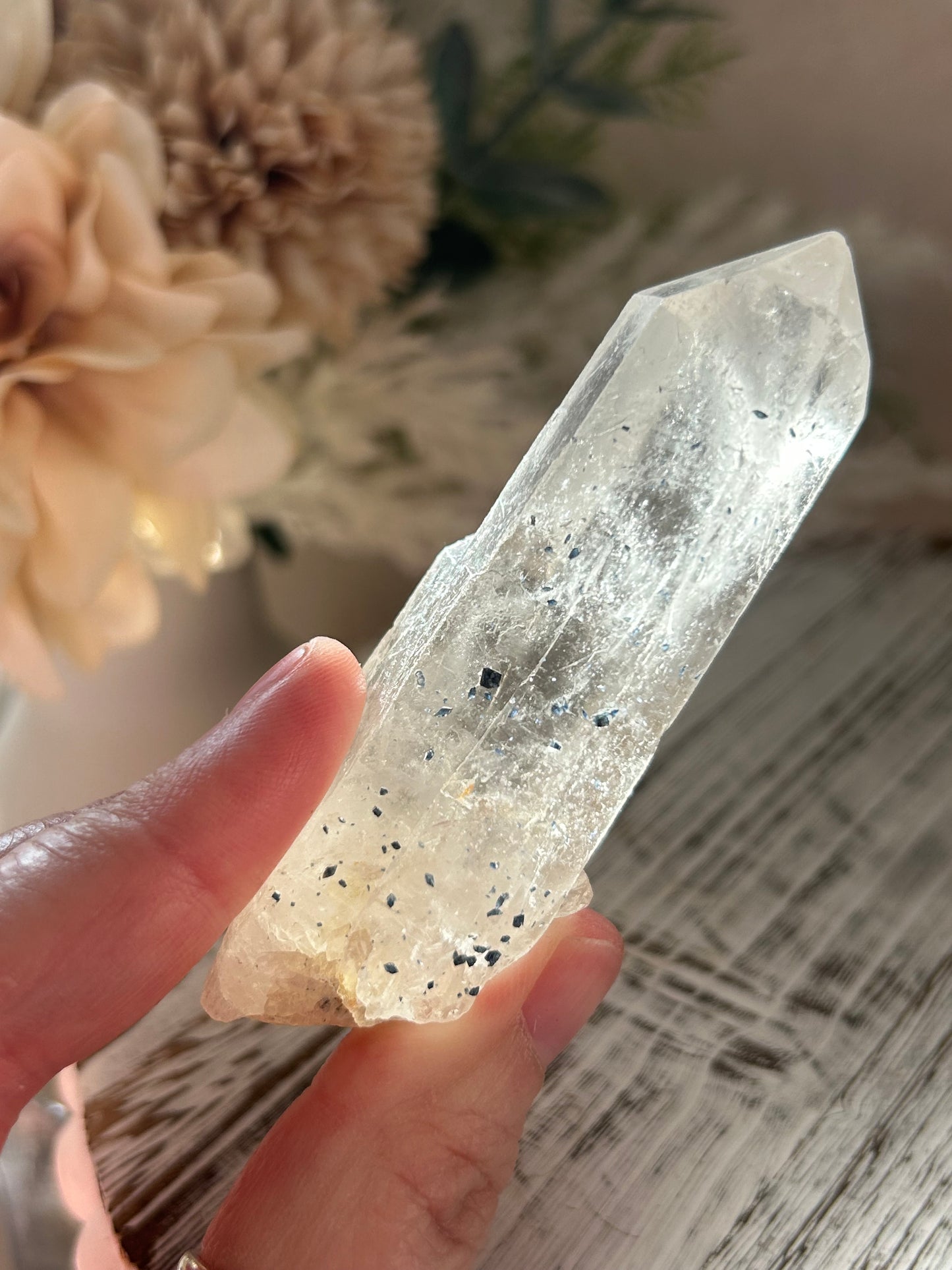 Anatase / Hematite Included Quartz Point
