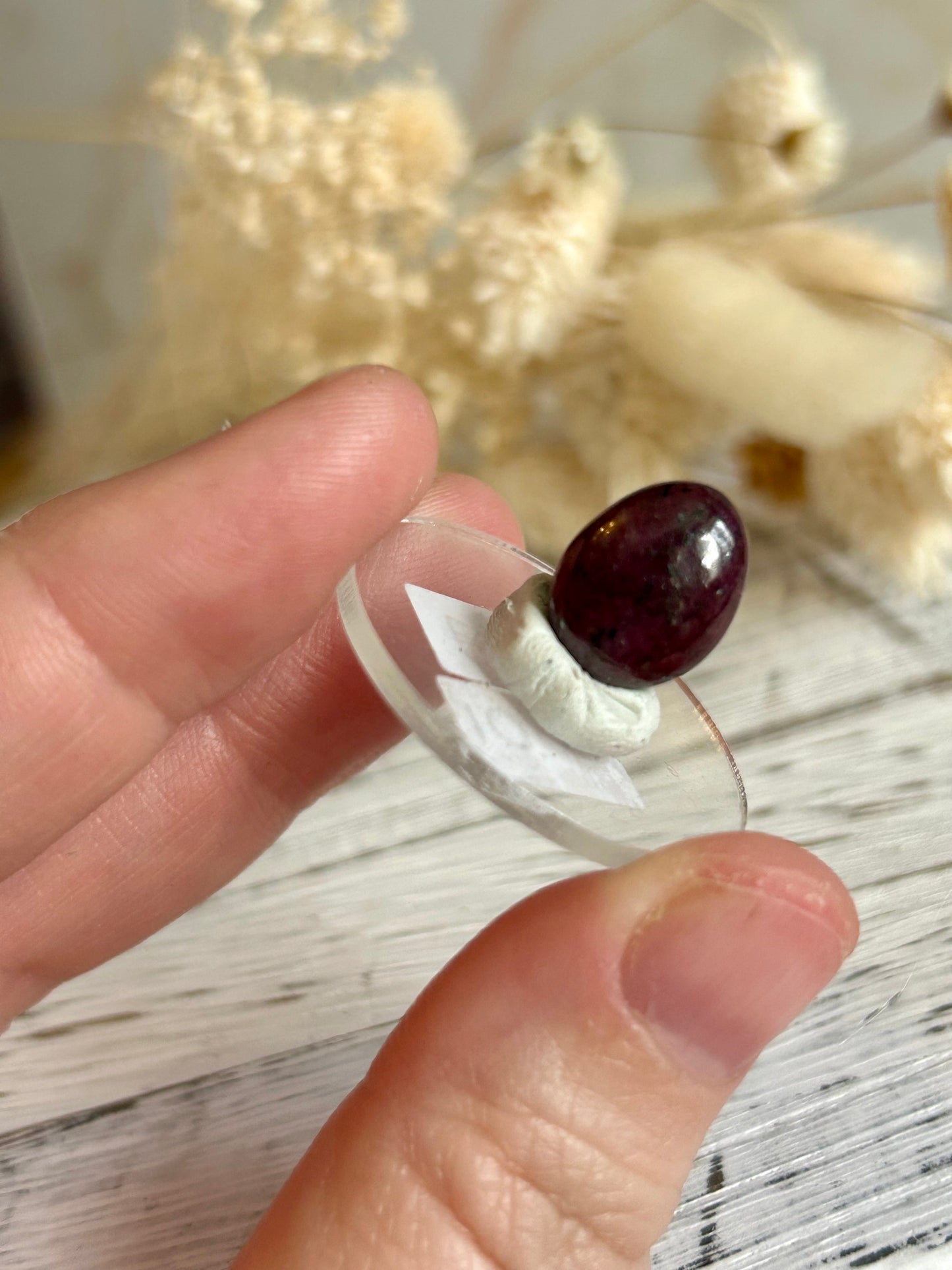 Natural Ruby Cabochon – Vitality, Courage & Heart Energy
