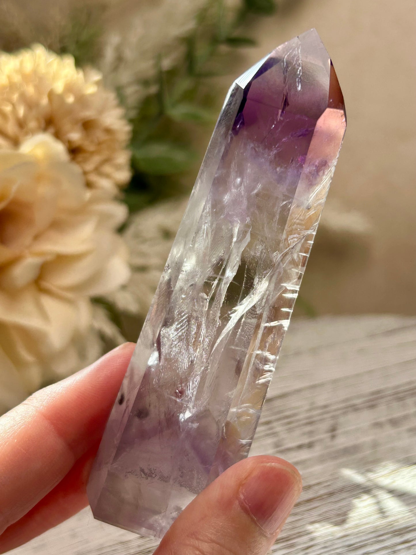 Royal Amethyst Towers — Polished Points — Phantom Inclusion