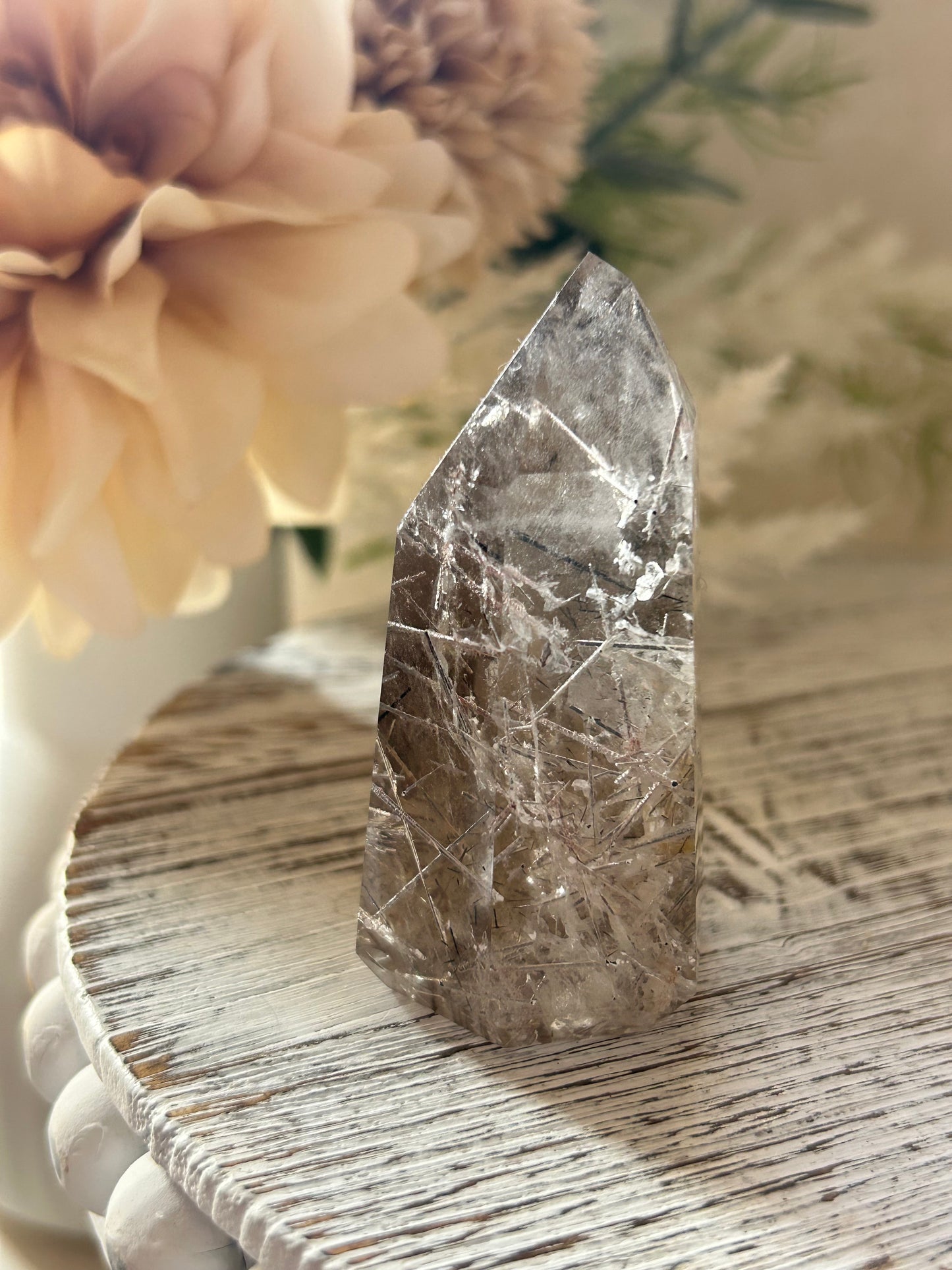 Citrine Rutile Tower – Golden Threads of Light