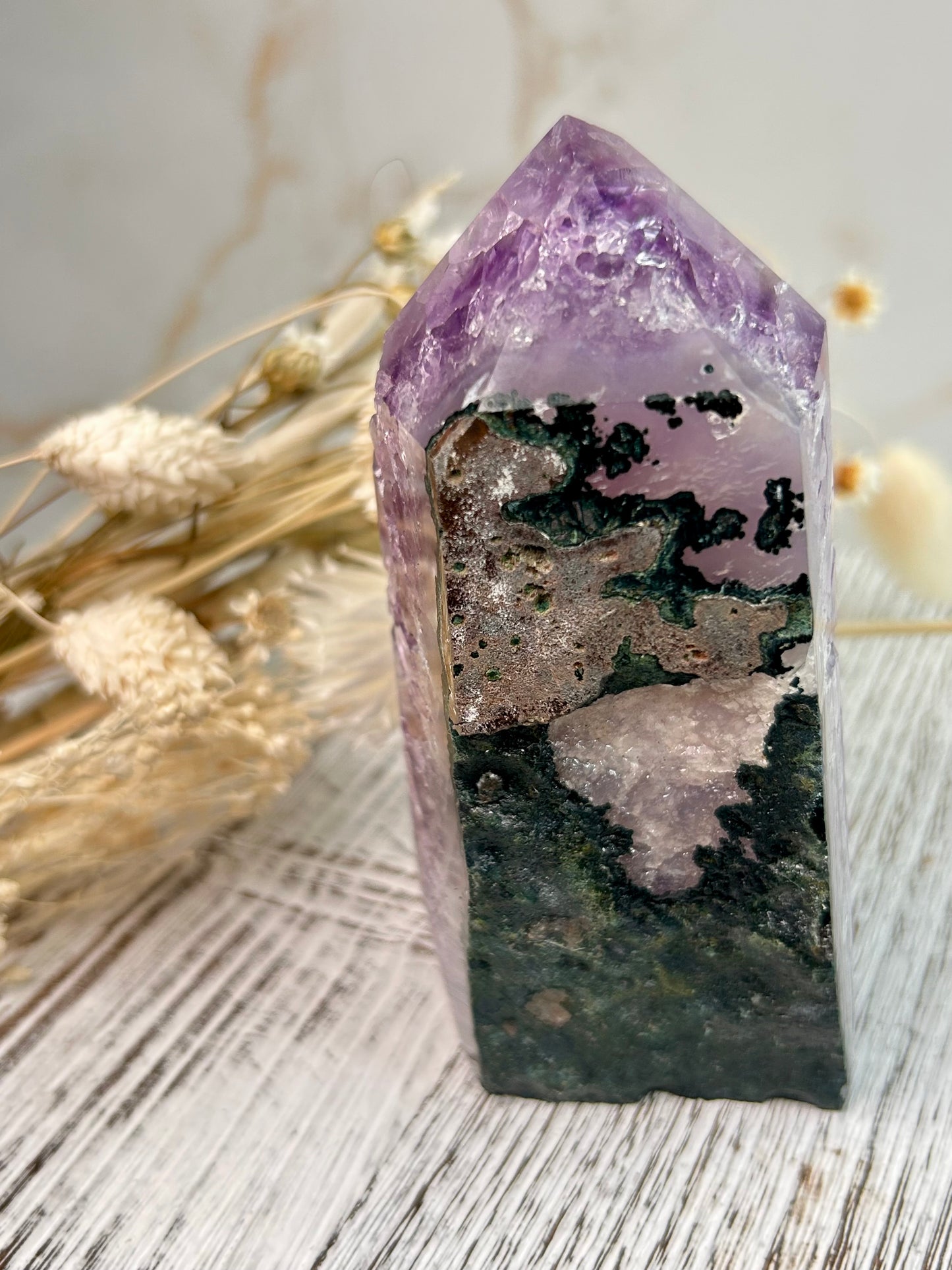 Brazilian Amethyst Tower – Deep Lavender Cluster Formation