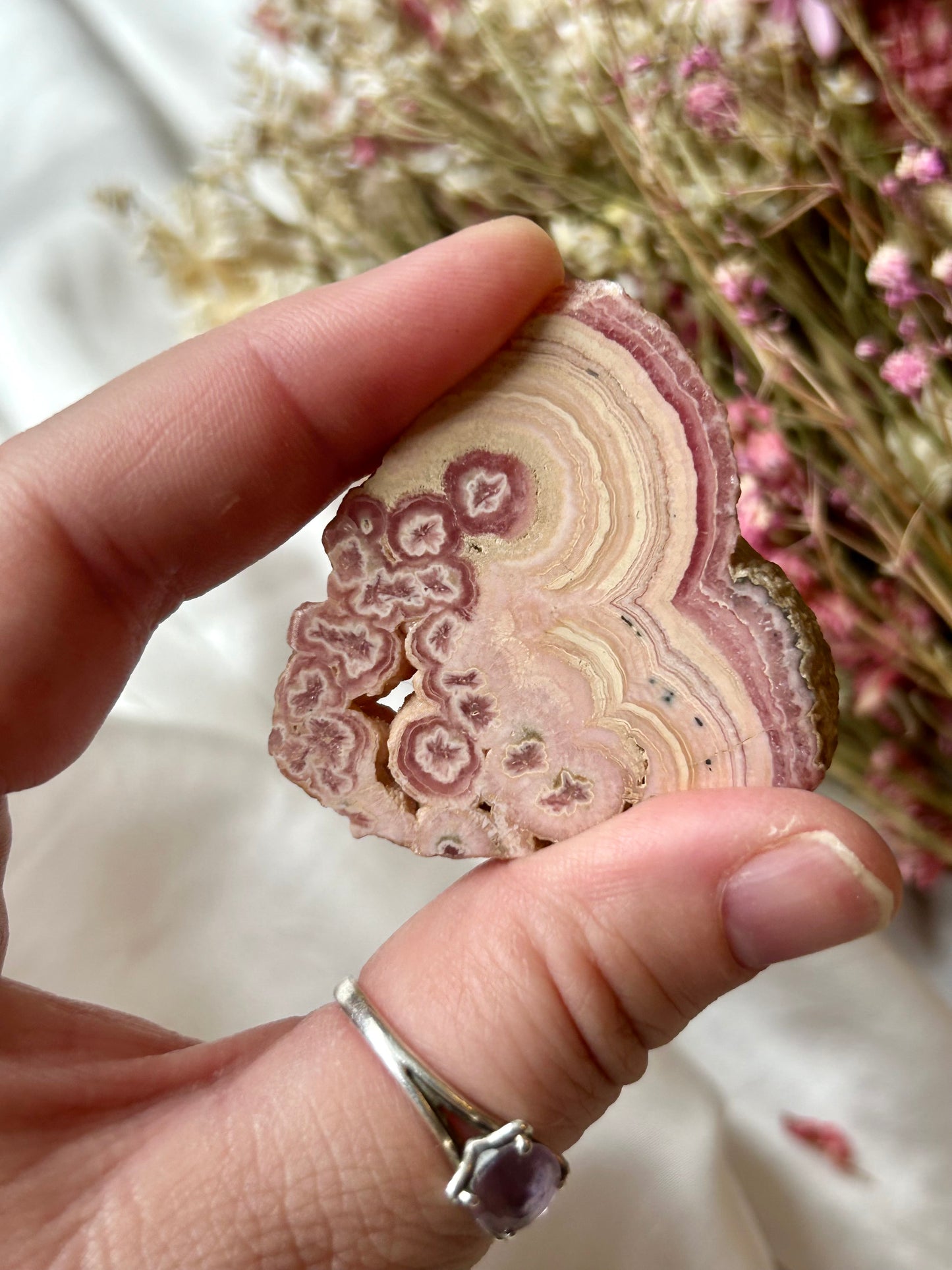 Rhodochrosite slice