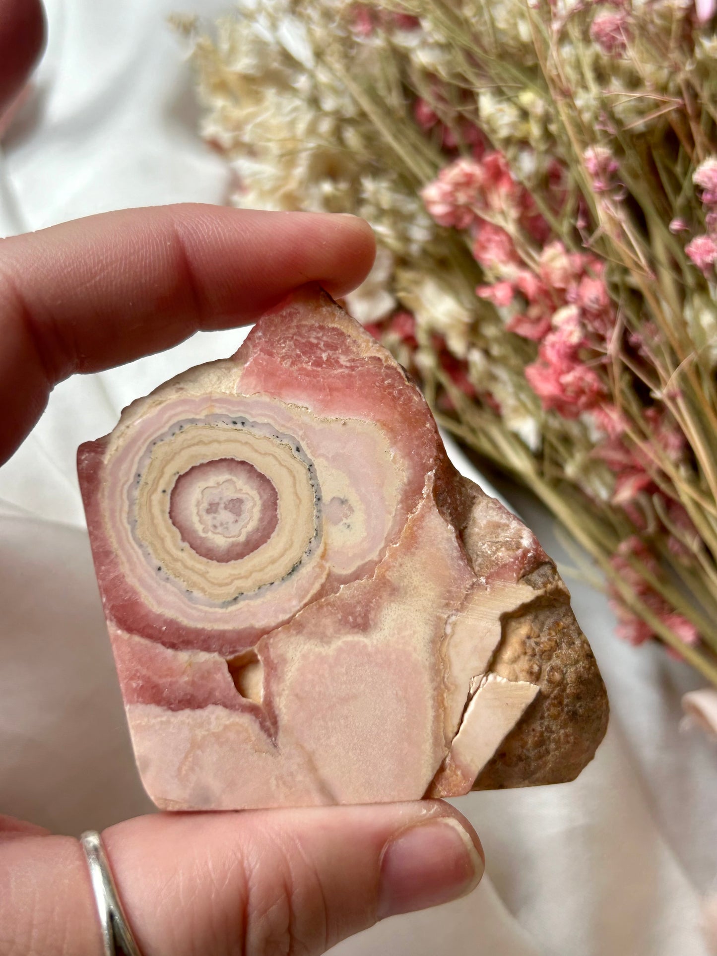 Rhodochrosite slice