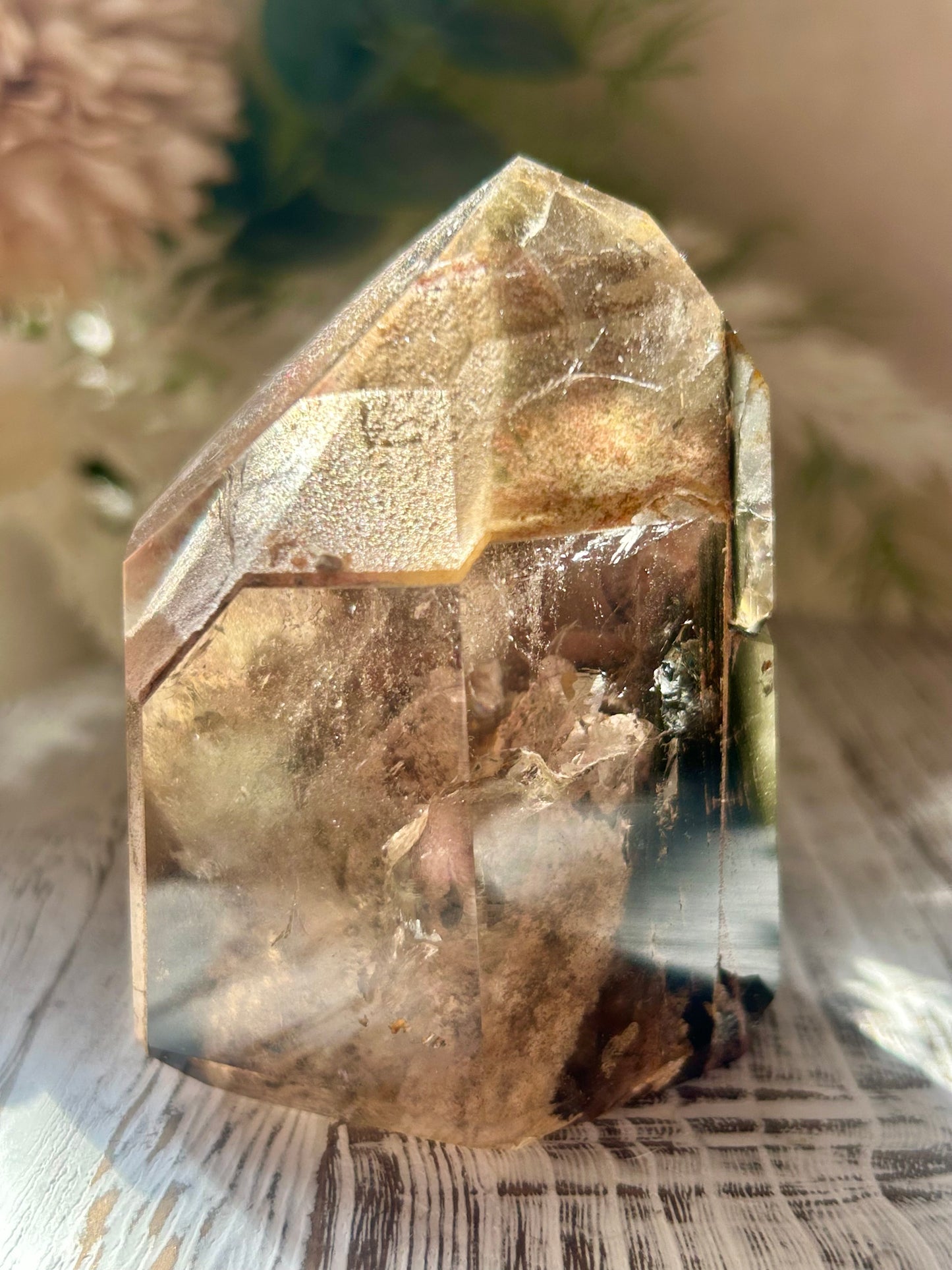 Inclusion Quartz Tower | Natural Quartz with Mineral Inclusions