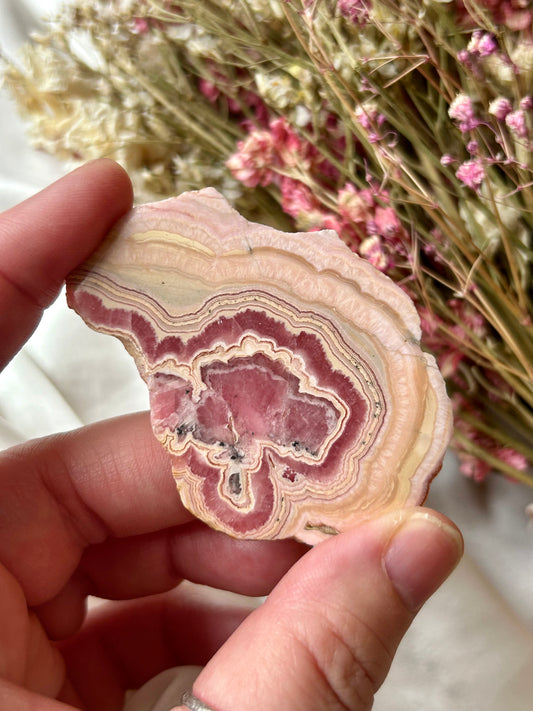 Rhodochrosite slice