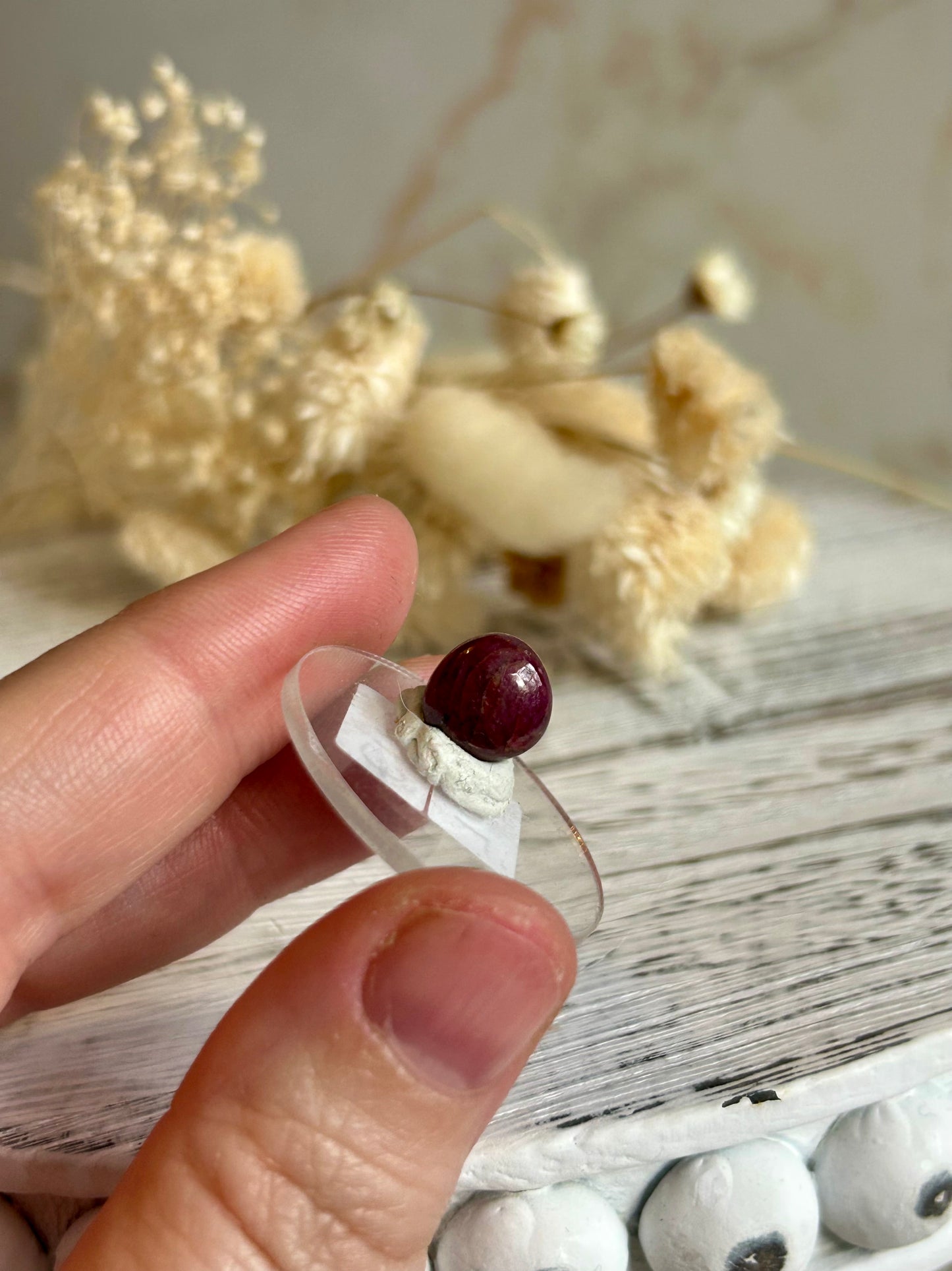 Natural Ruby Cabochon – Vitality, Courage & Heart Energy