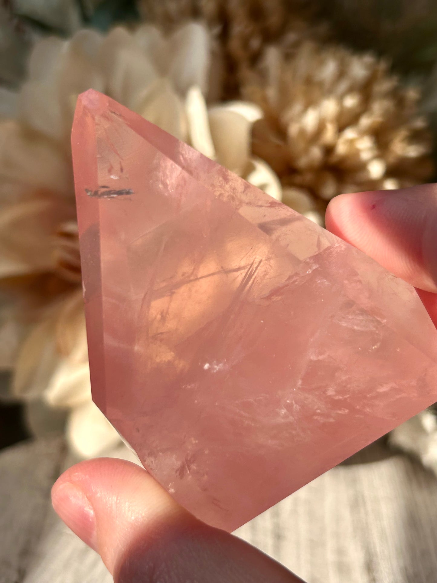 High Grade Bubblegum Pink Rose Quartz Freeform