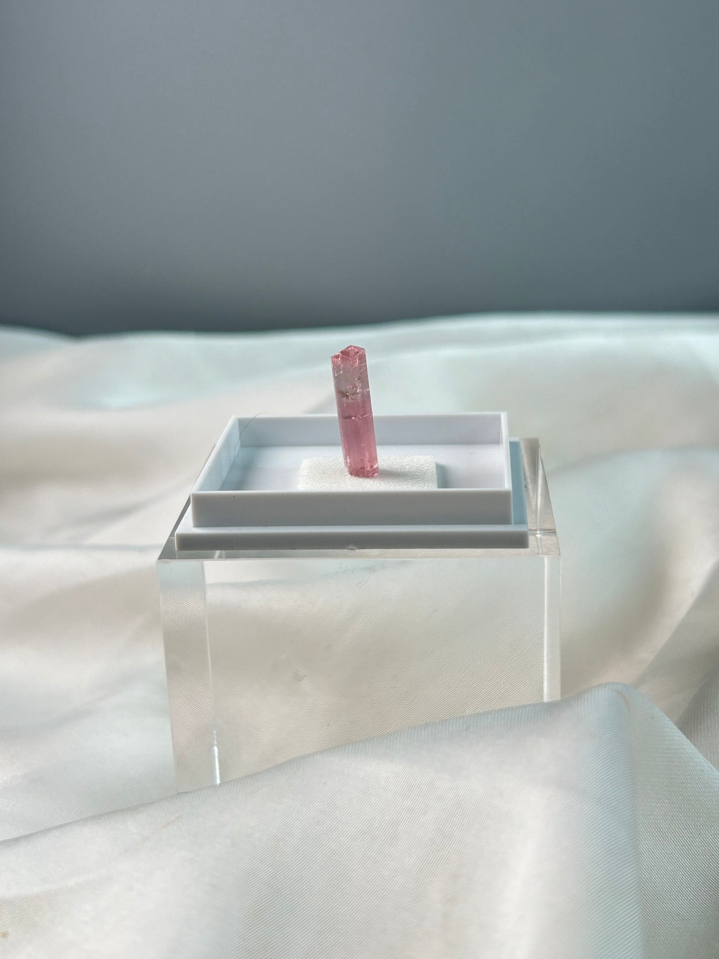 High-Grade Pink Tourmaline | Brazilian Terminated Rod (Box Included)