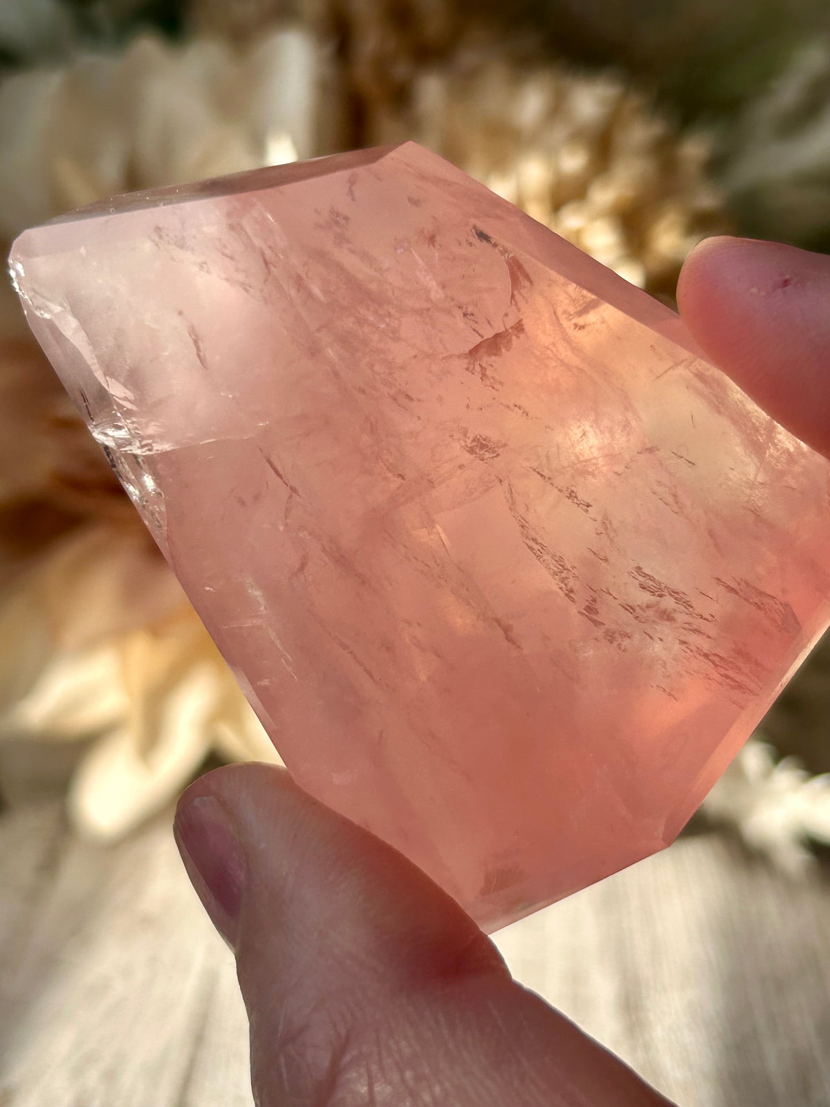 High Grade Bubblegum Pink Rose Quartz Freeform