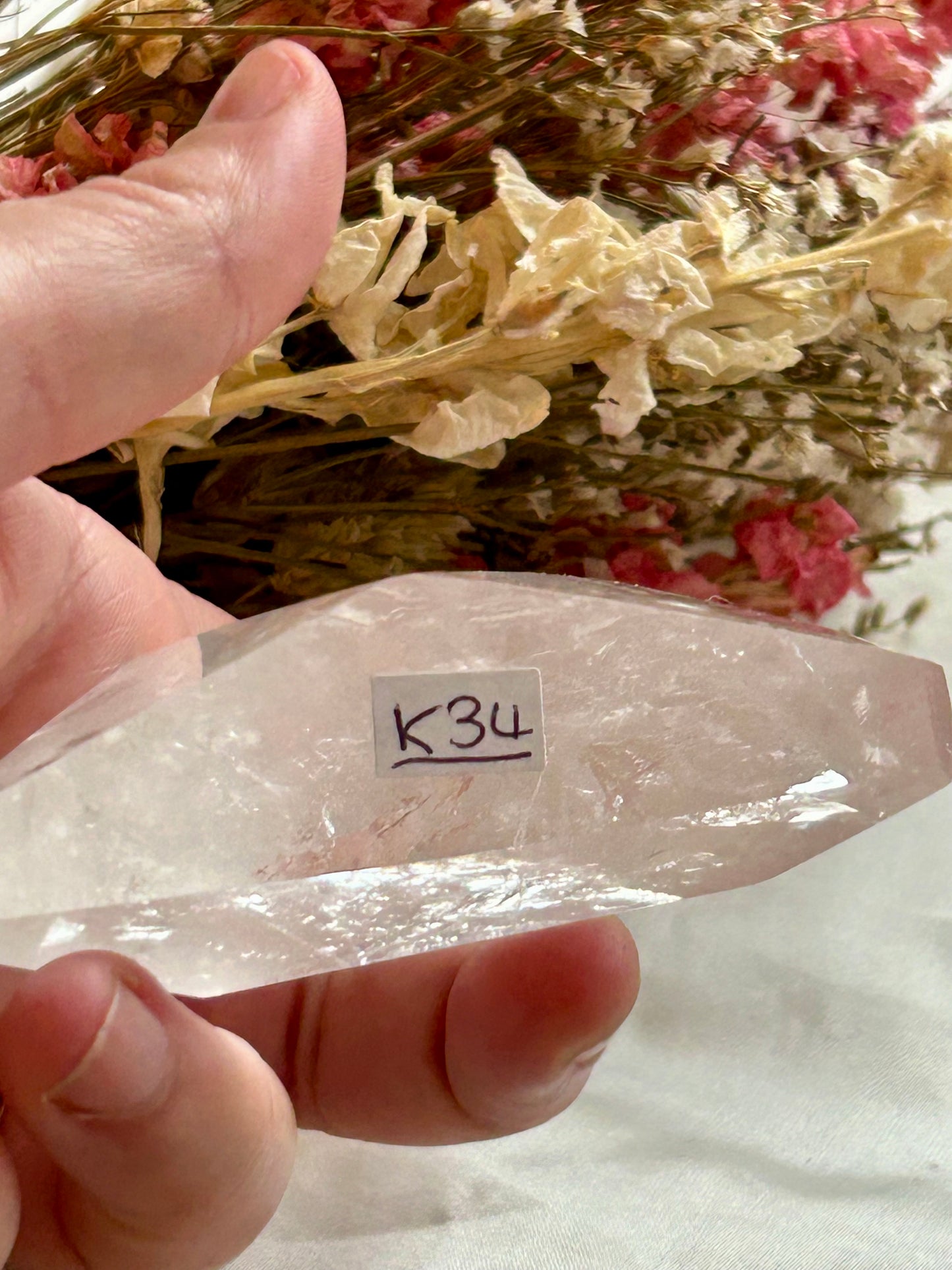 Reduced Clear Quartz triangle (lower grade)