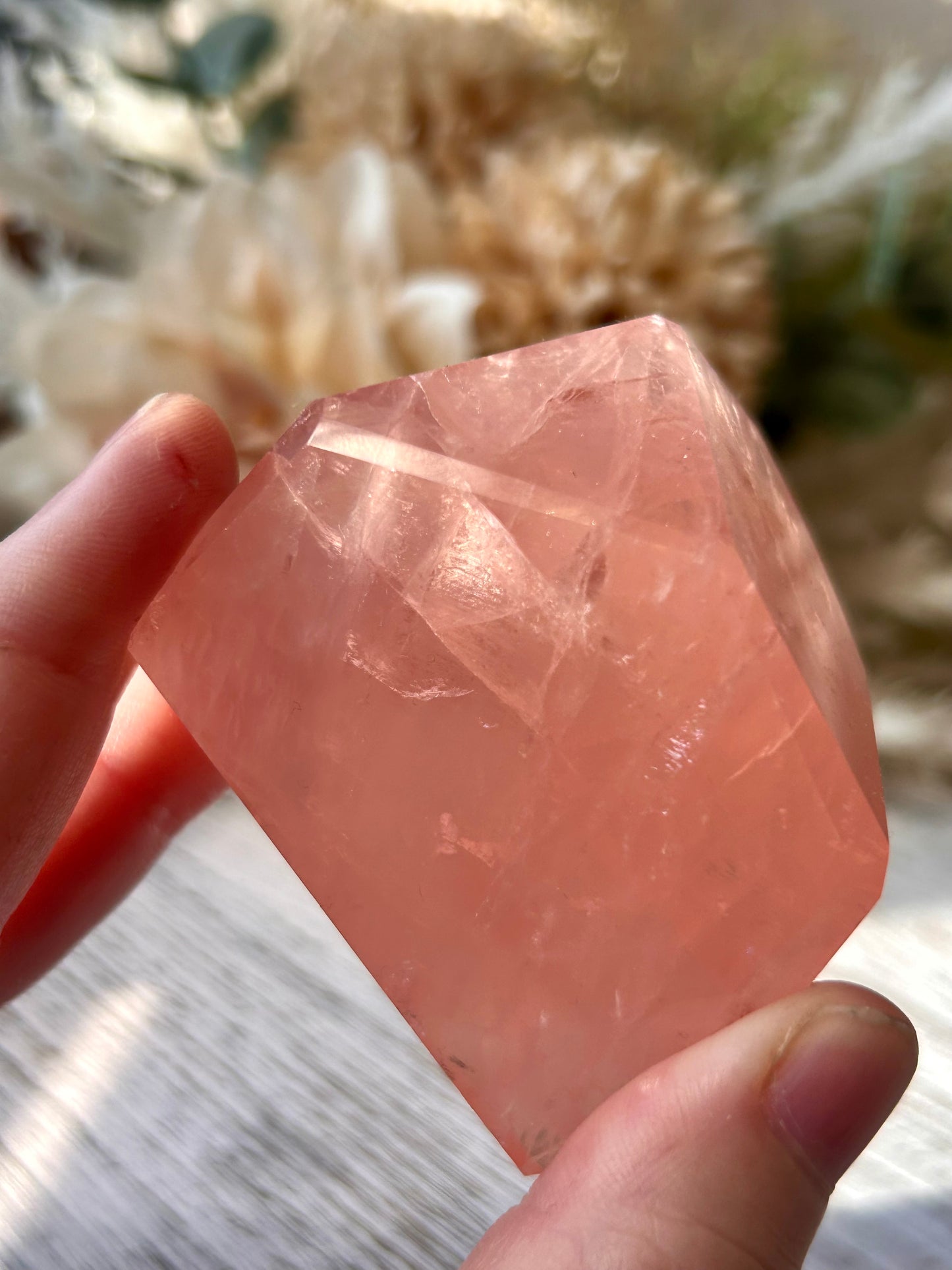 High Grade Bubblegum Pink Rose Quartz Freeform