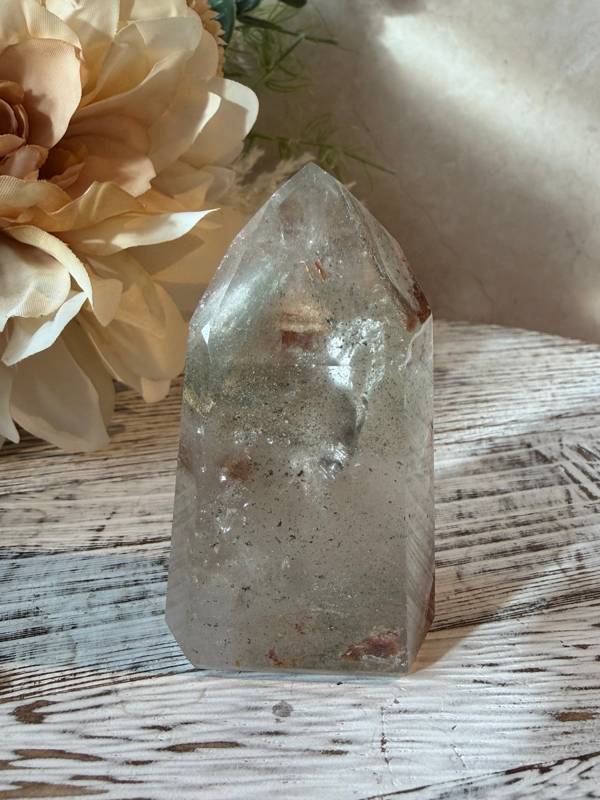 Phantom Lodolite Quartz | Semi-Polished Inclusion Quartz