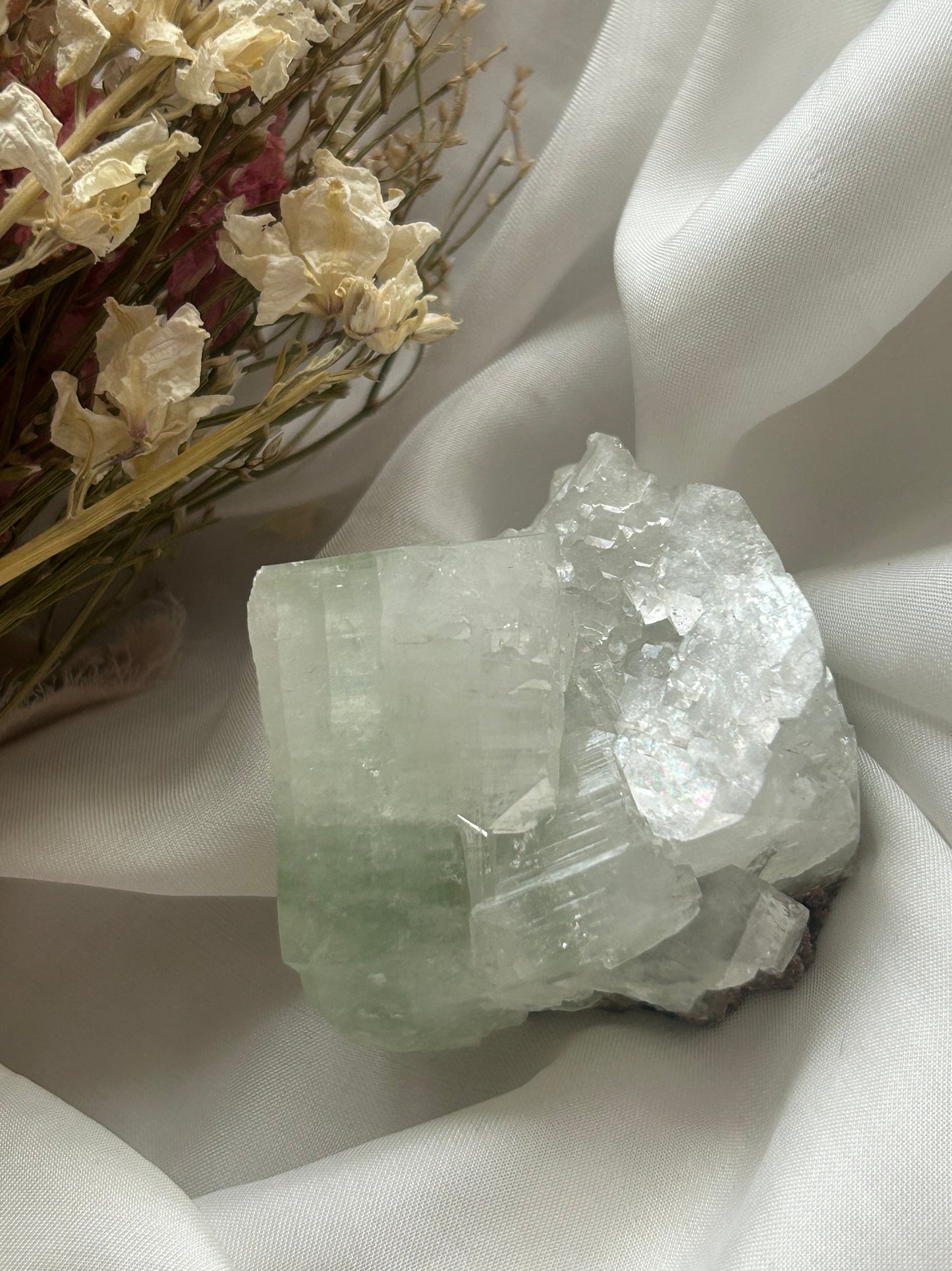 Cubic green Apophyllite