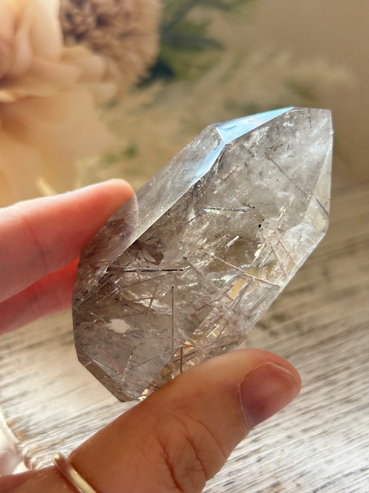 Citrine Rutile Tower – Golden Threads of Light