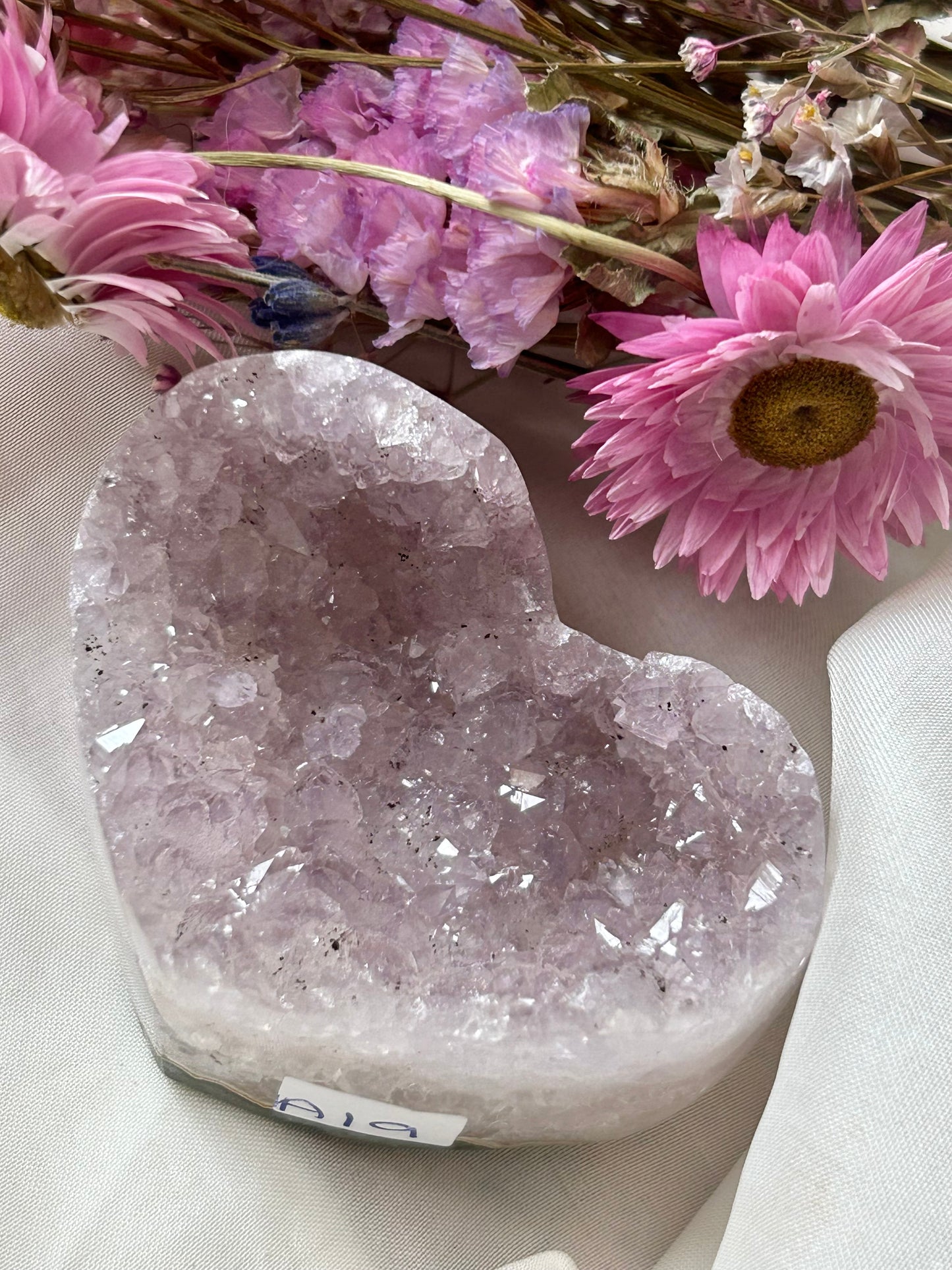 Sugar Rainbow Amethyst heart