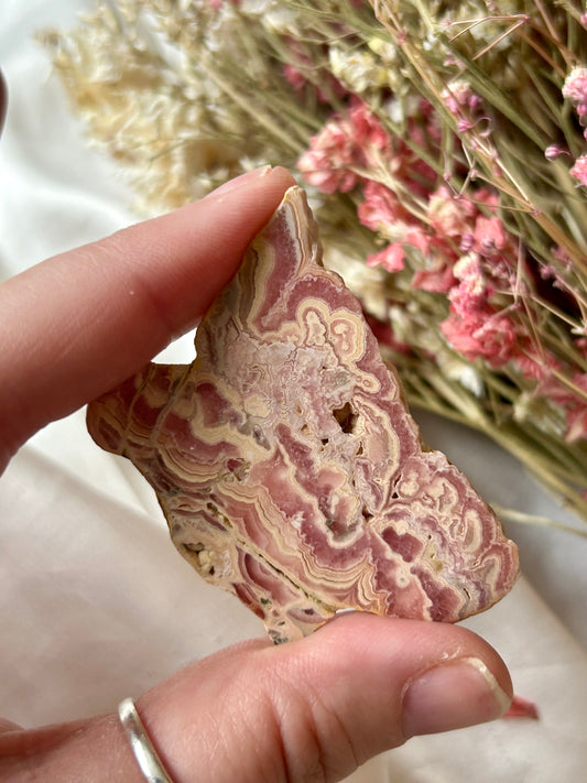 Rhodochrosite slice