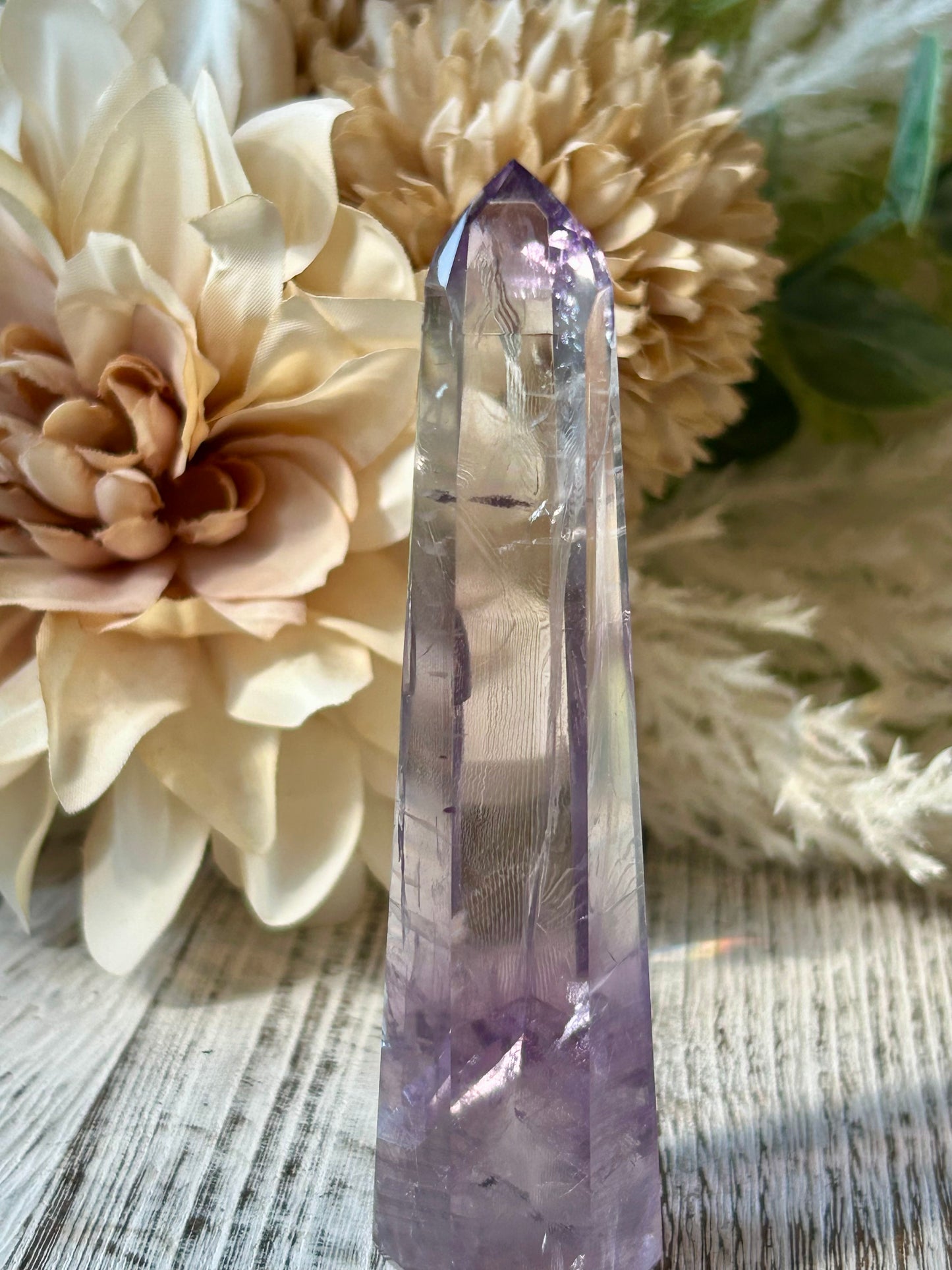 Royal Amethyst Towers — Polished Points — Phantom Inclusion