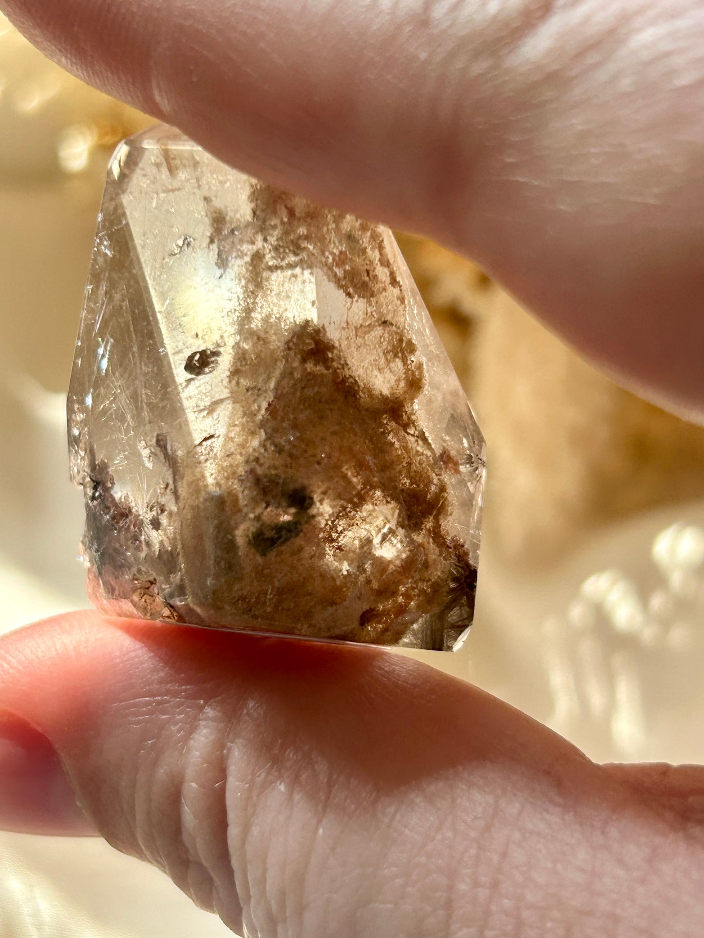 Rutile and Lodolite mini freeform