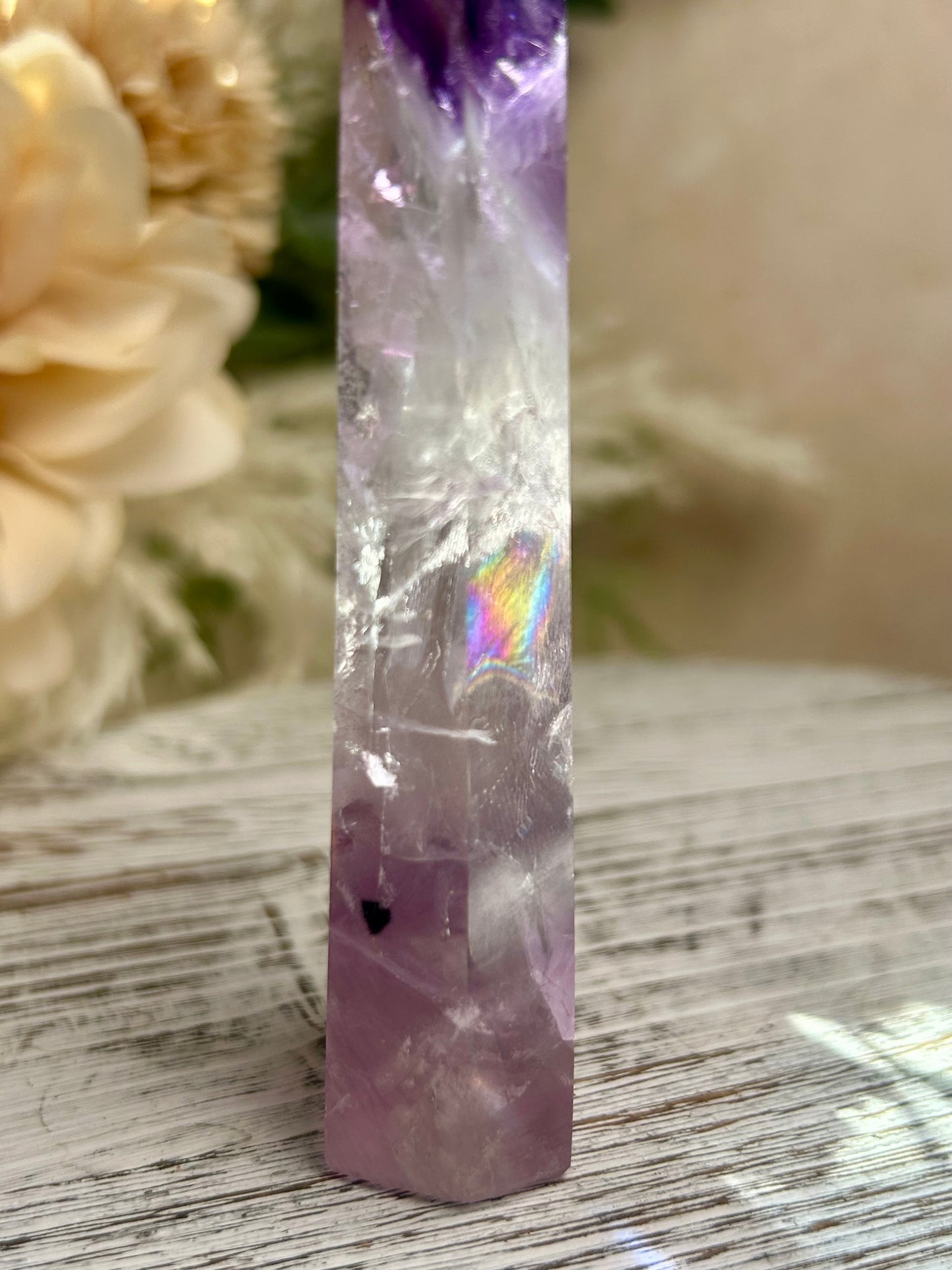Royal Amethyst Towers — Polished Points — Phantom Inclusion