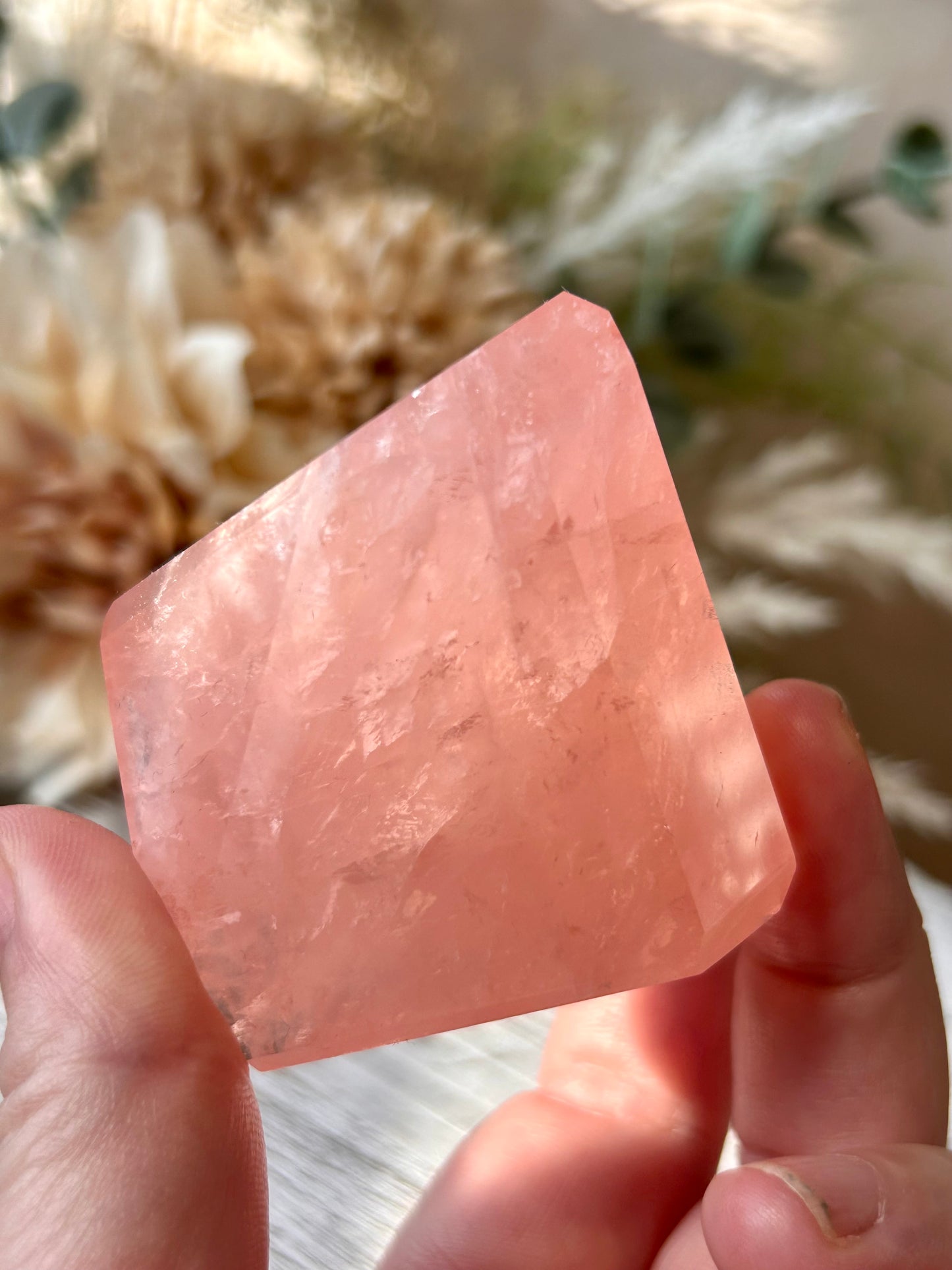 High Grade Bubblegum Pink Rose Quartz Freeform